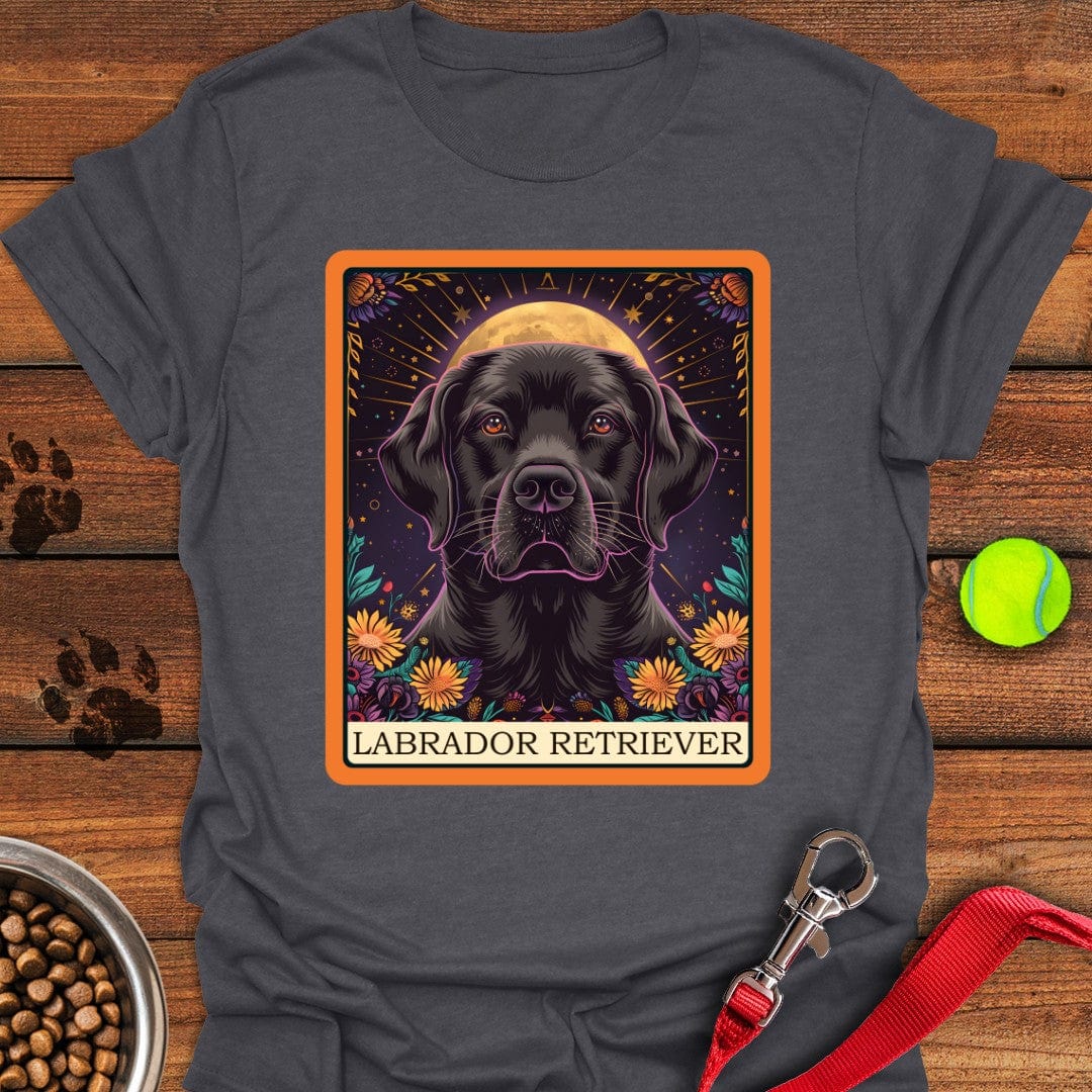 Labrador Tarot Card T-Shirt Dark Heather