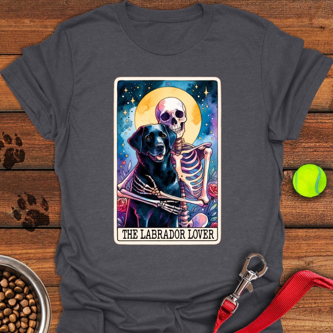 Labrador Tarot Card T-Shirt Dark Heather