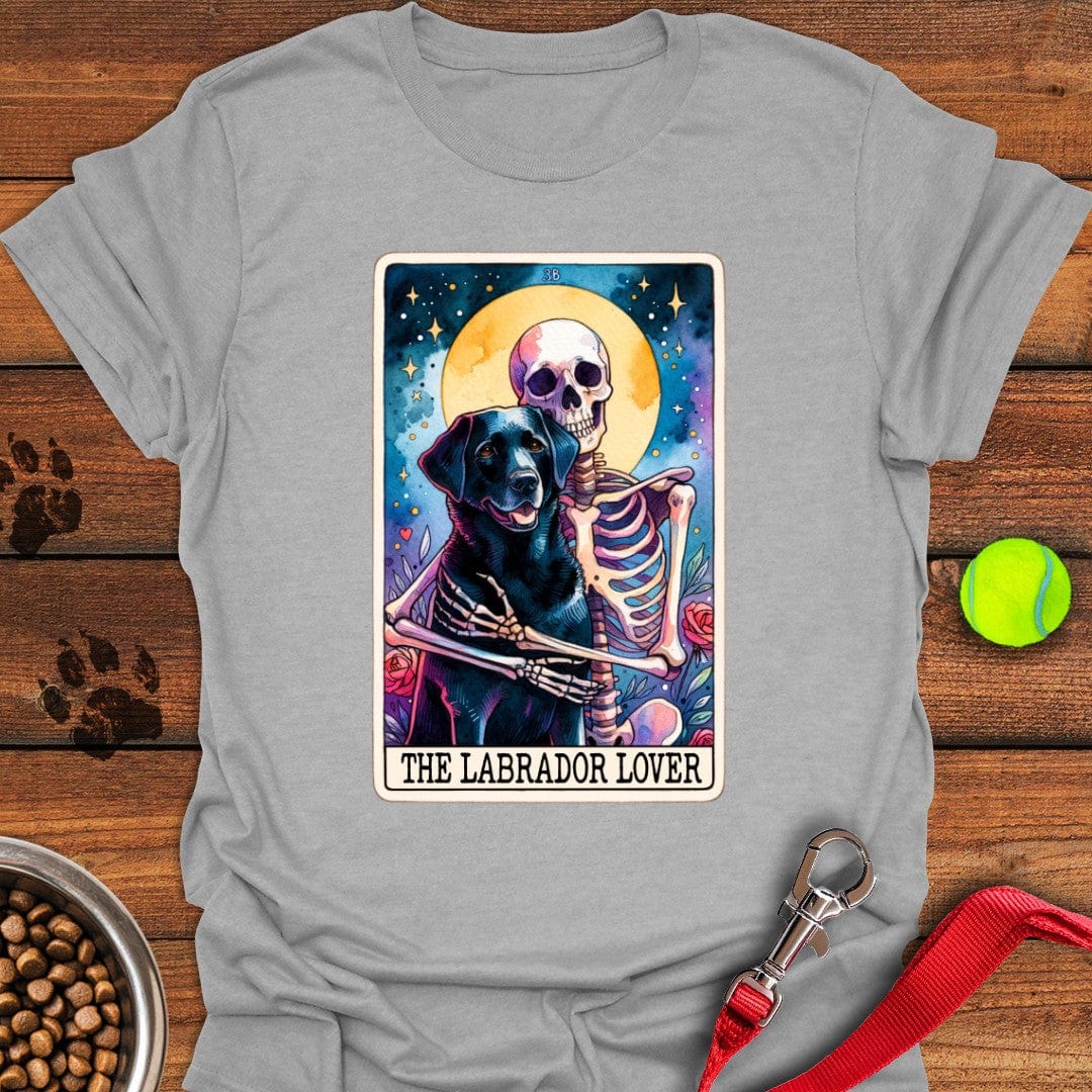 Labrador Tarot Card T-Shirt Sport Grey