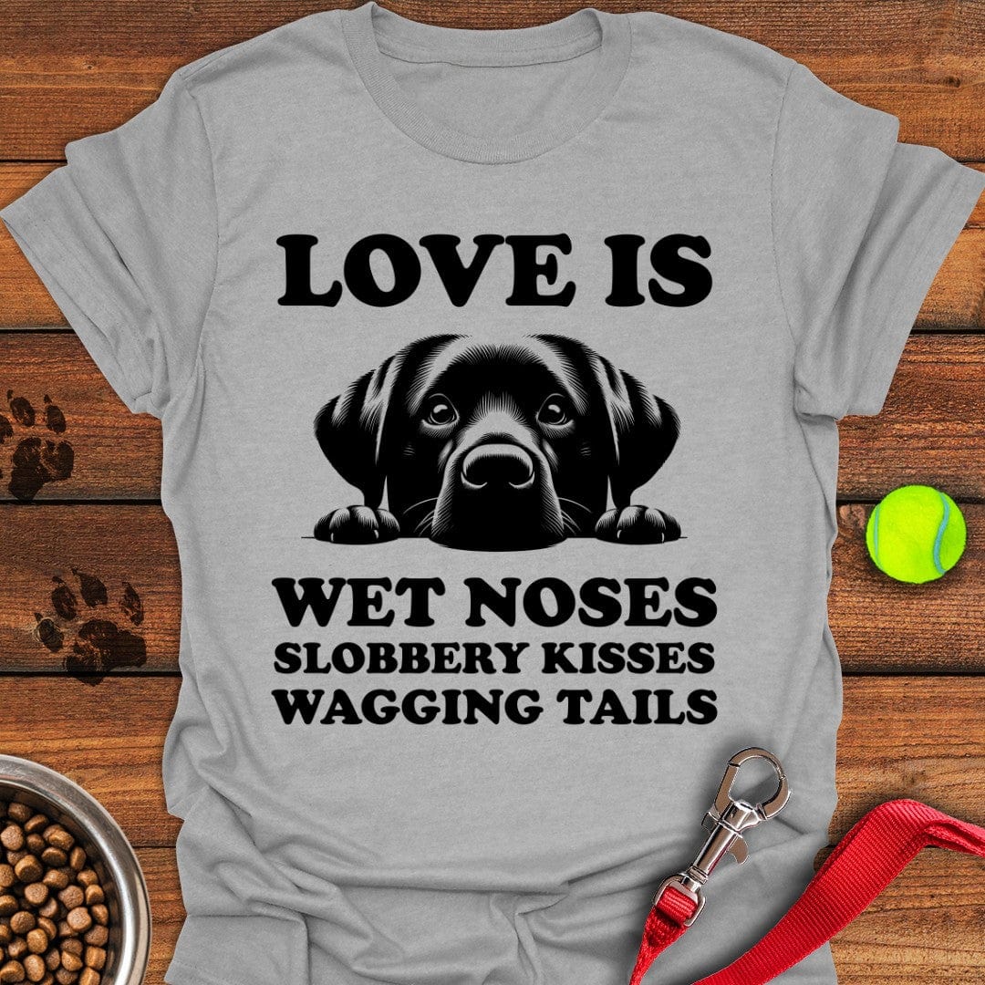 Labrador Love Is... T-Shirt Sport Grey