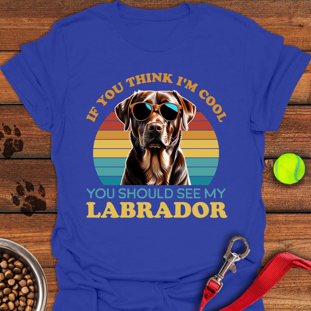 Cool Brown Labrador T-Shirt Royal