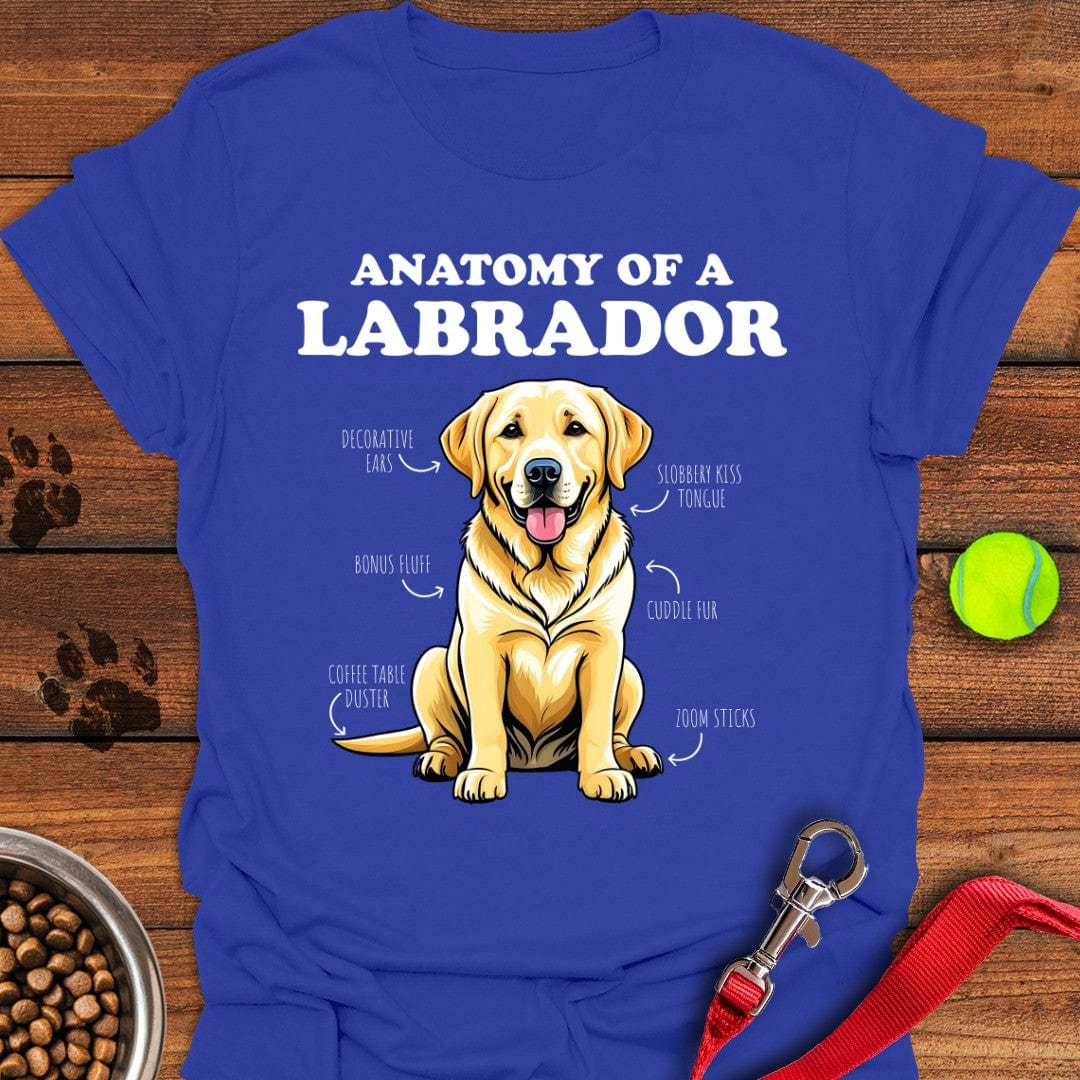 Anatomy Of A Yellow Labrador T-Shirt Royal
