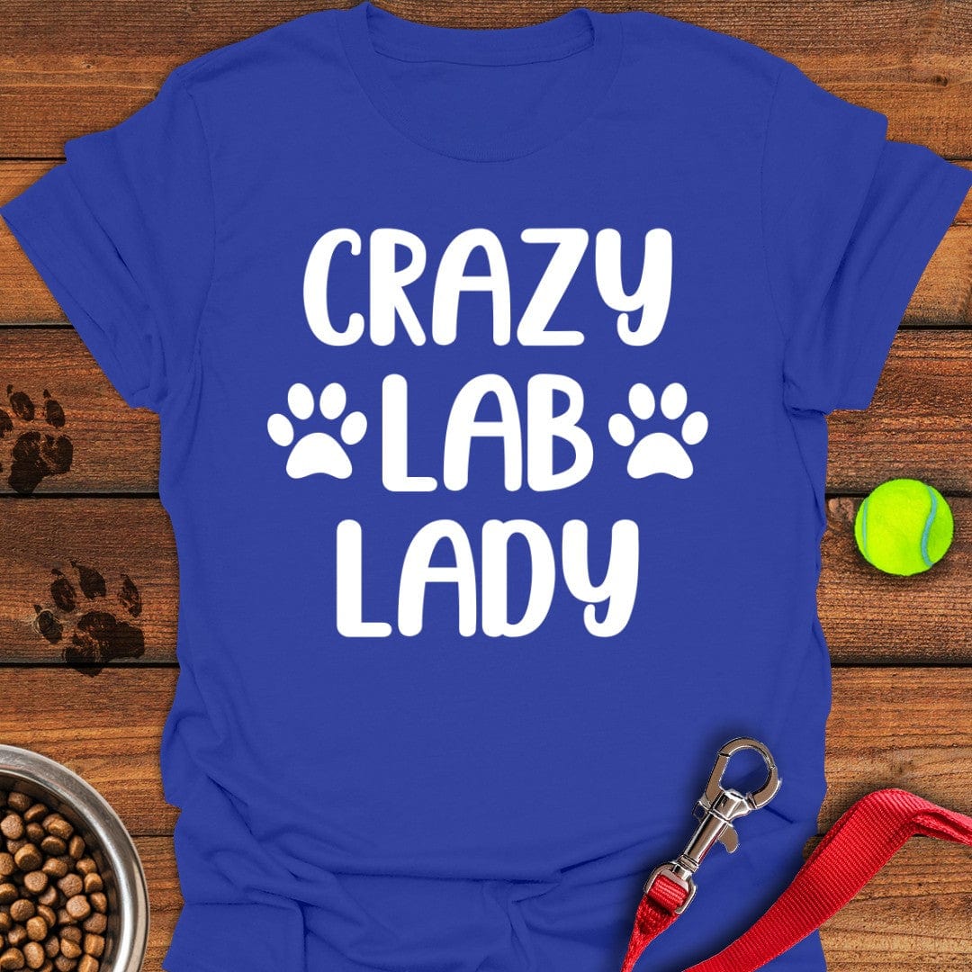 Crazy Lab Lady T-Shirt Royal