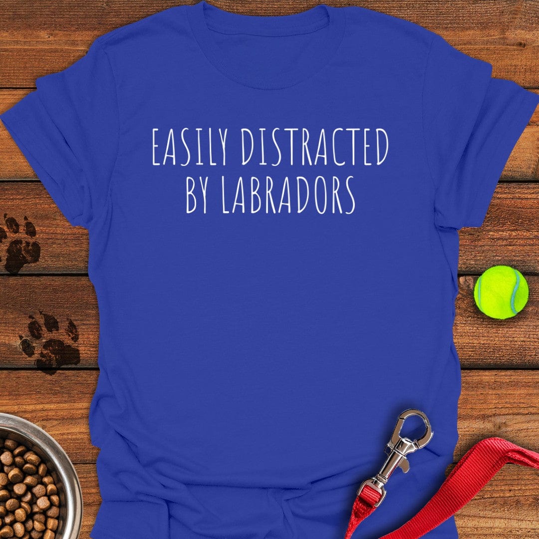 Easily Distracted By Labradors T-Shirt Royal