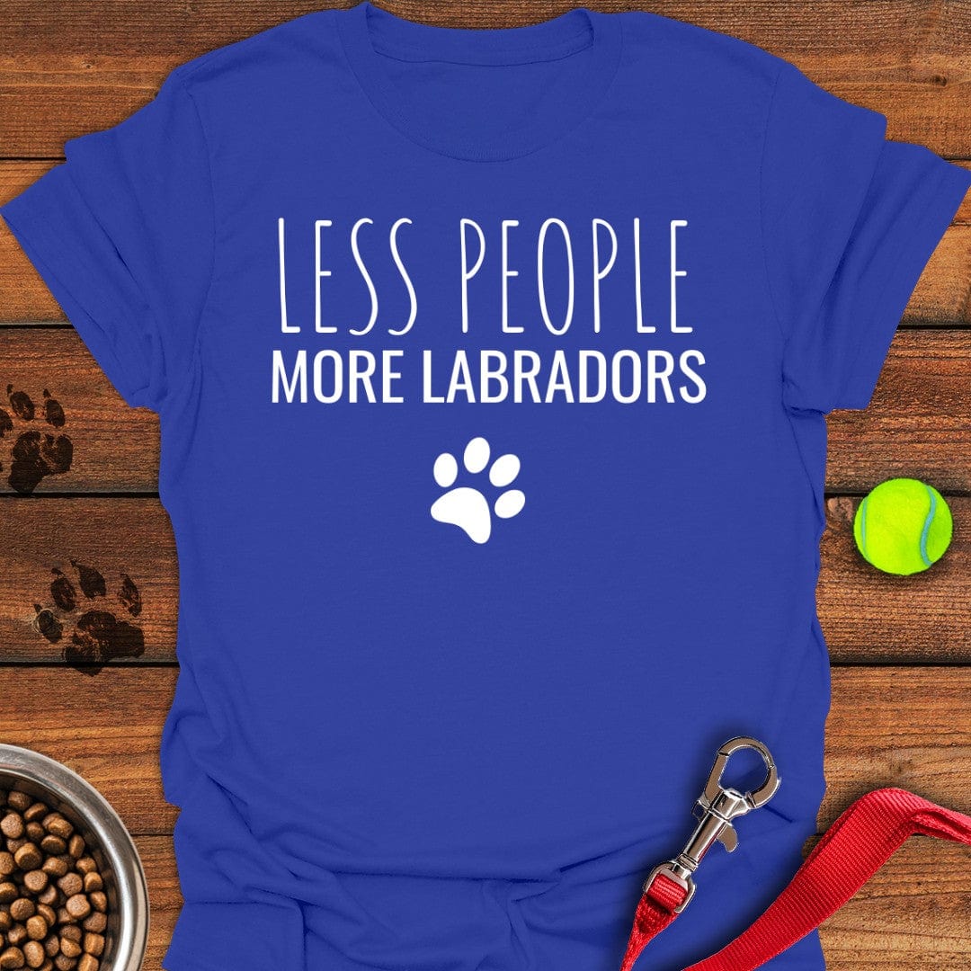 Less People More Labradors T-Shirt Royal