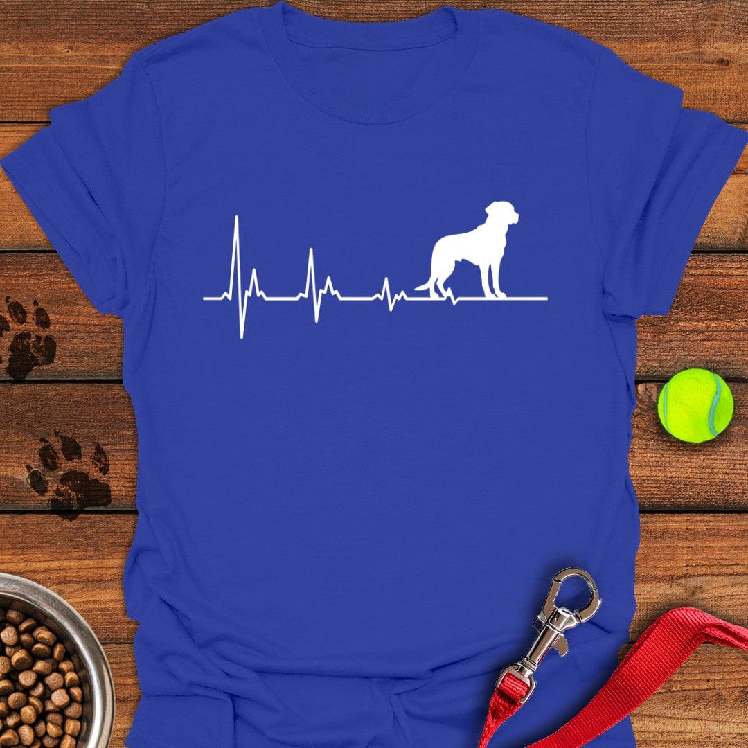Labrador Heartbeat T-Shirt Royal