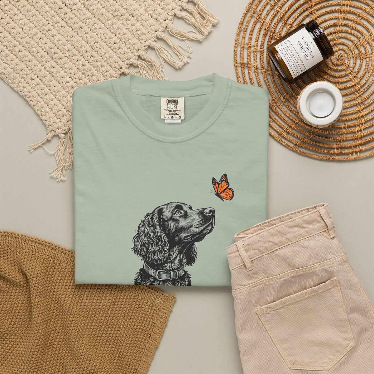 Boykin Spaniel Butterfly Premium Tee