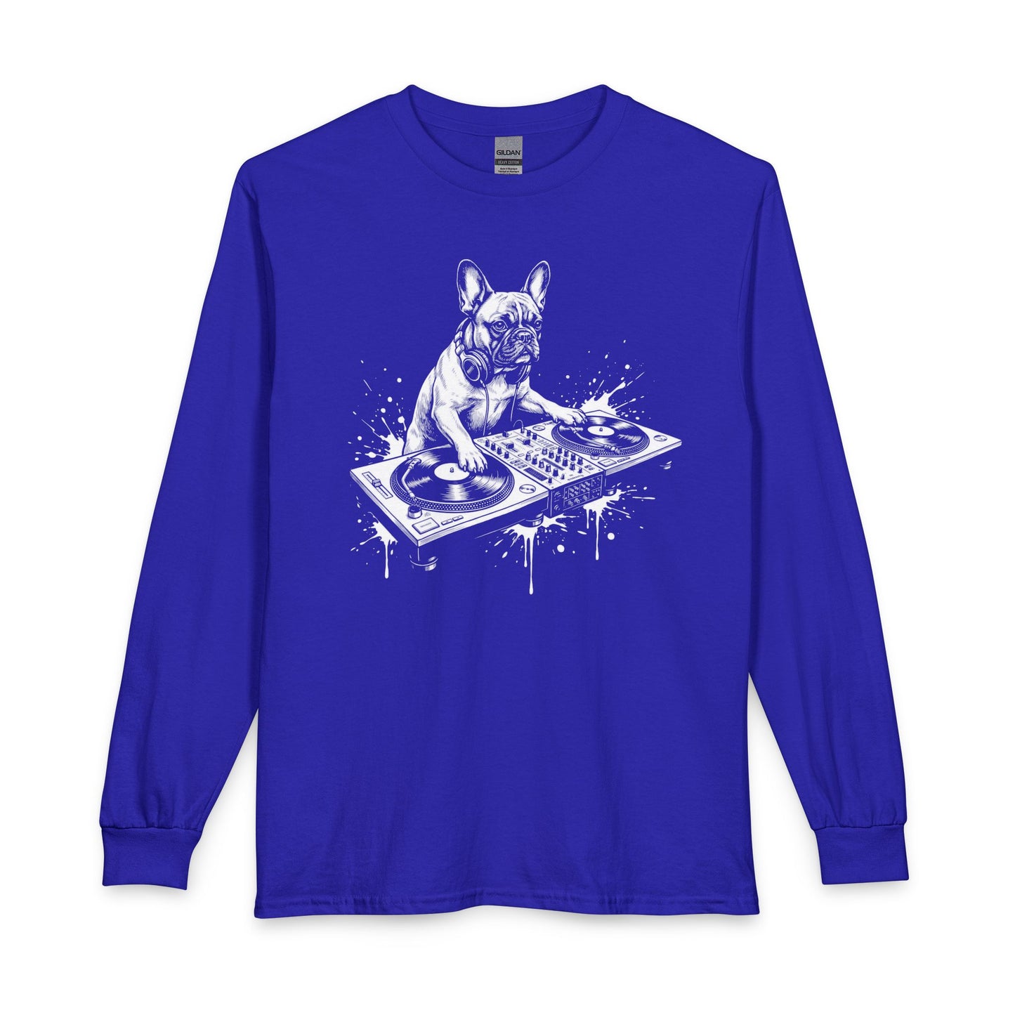 French Bulldog DJ Long Sleeve Royal