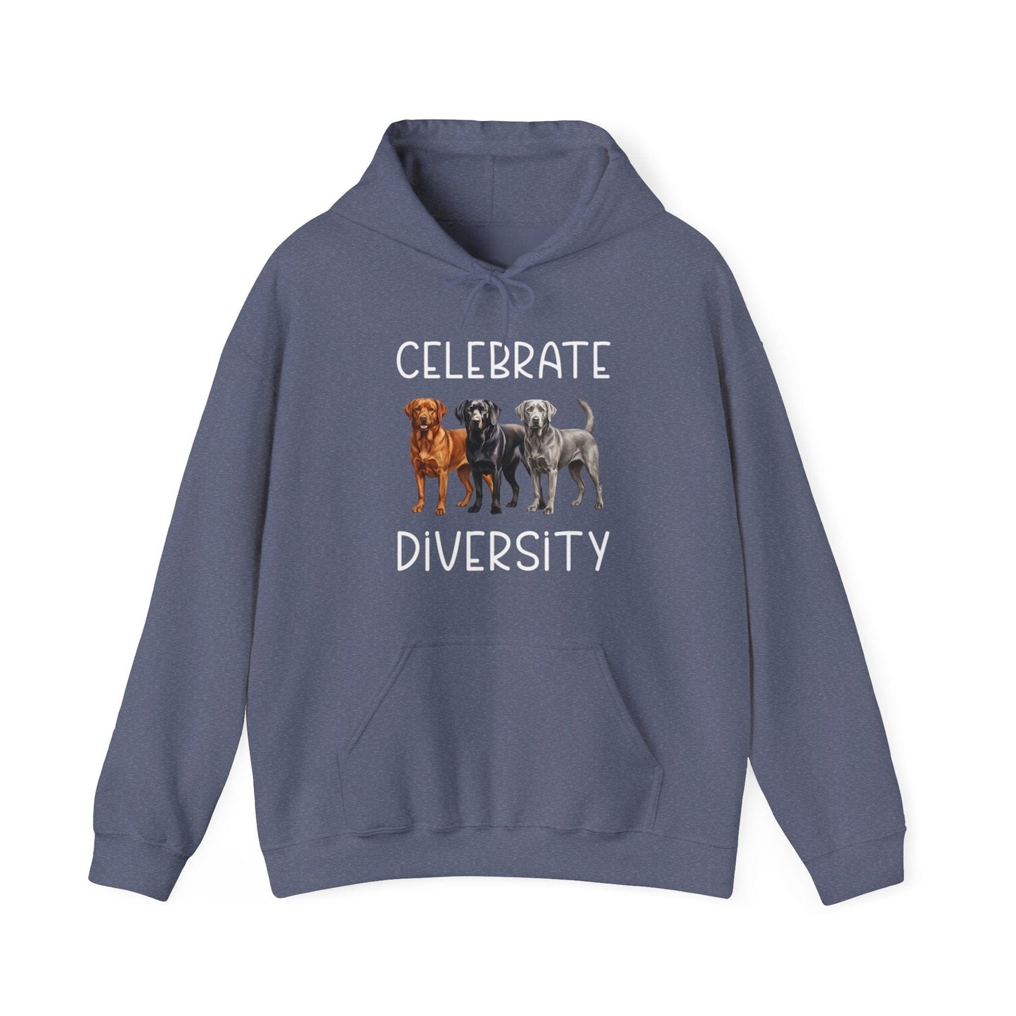 Celebrate Diversity Hoodie Heather Navy