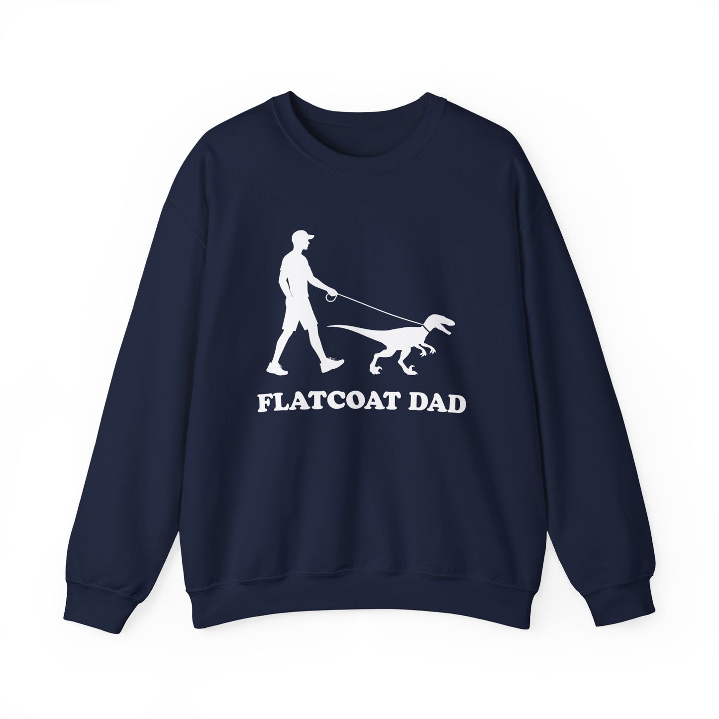 Flat-Coated Retriever Dad Crewneck Sweatshirt