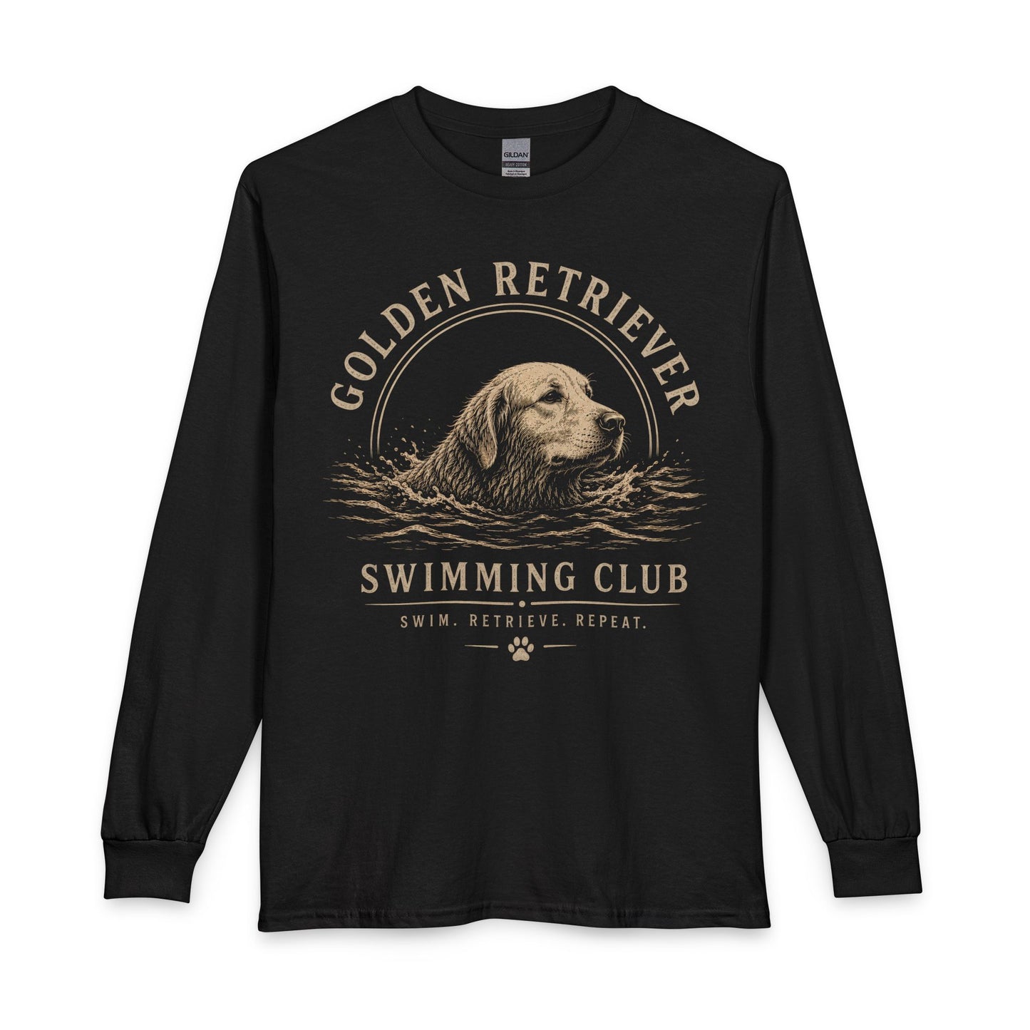 Golden Retriever Swimming Club Long Sleeve