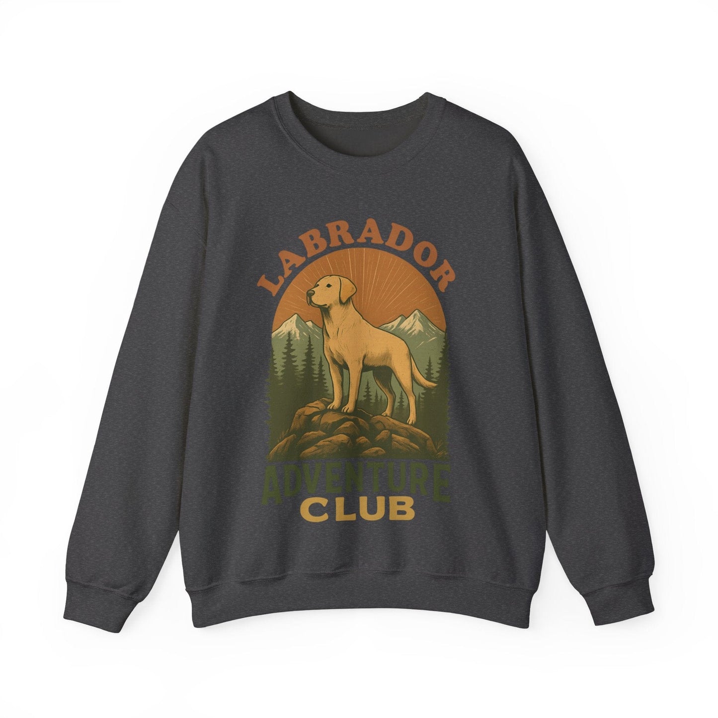 Labrador Adventure Club Crewneck Sweatshirt Dark Heather