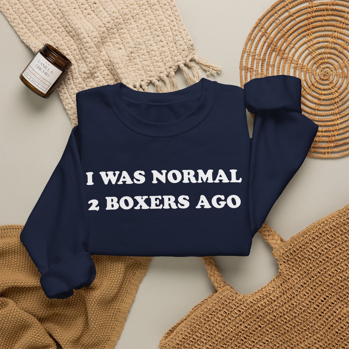 2 Boxers Crewneck Sweatshirt