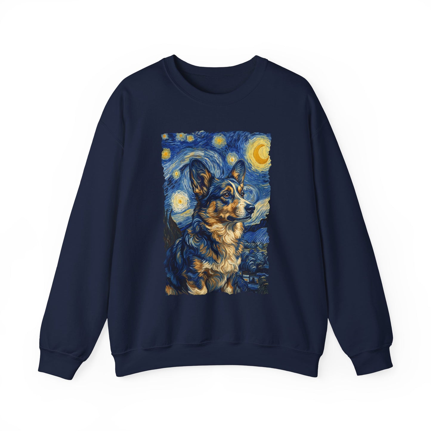 Cardigan Welsh Corgi Van Gogh Crewneck Sweatshirt