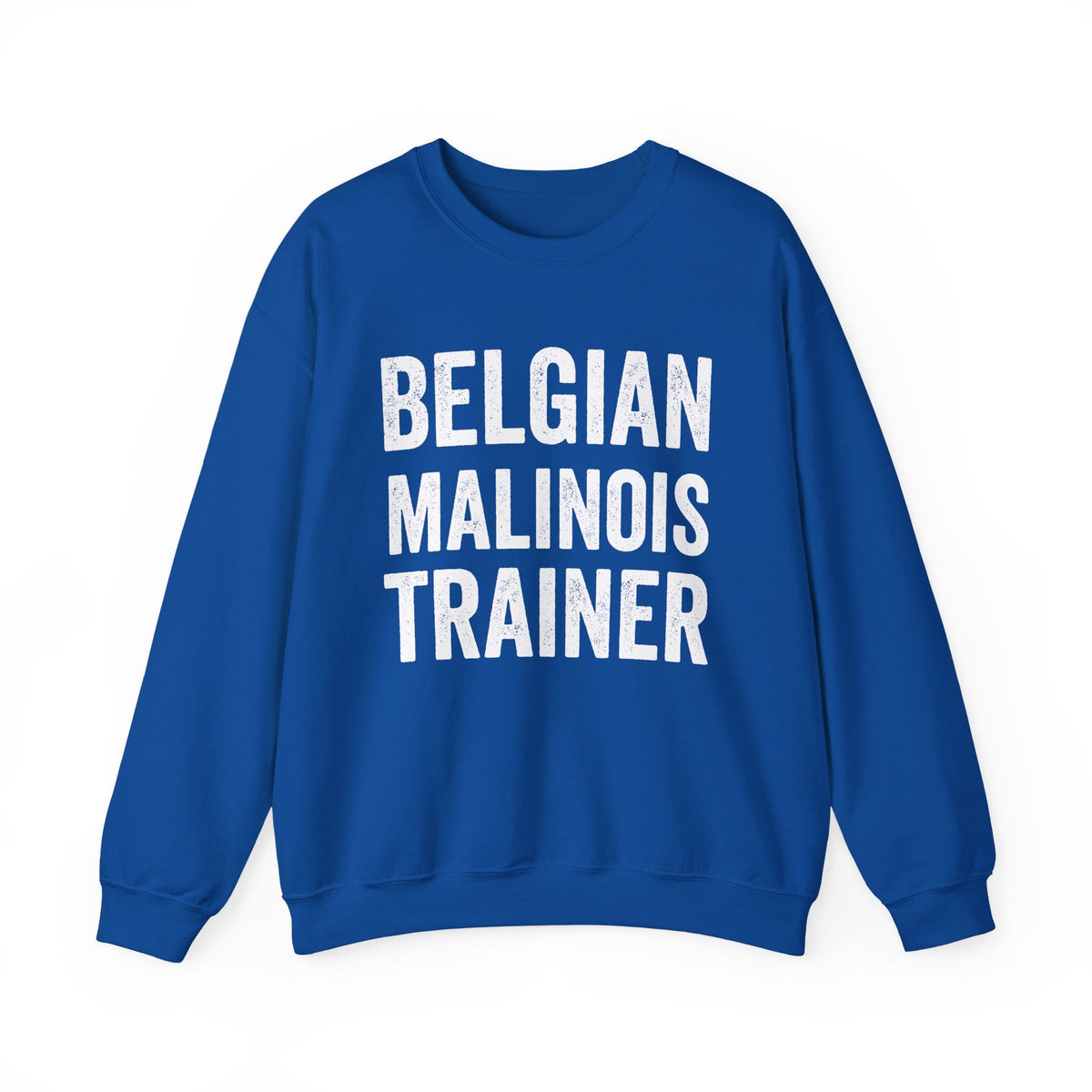 Belgian Malinois Trainer Crewneck Sweatshirt Royal