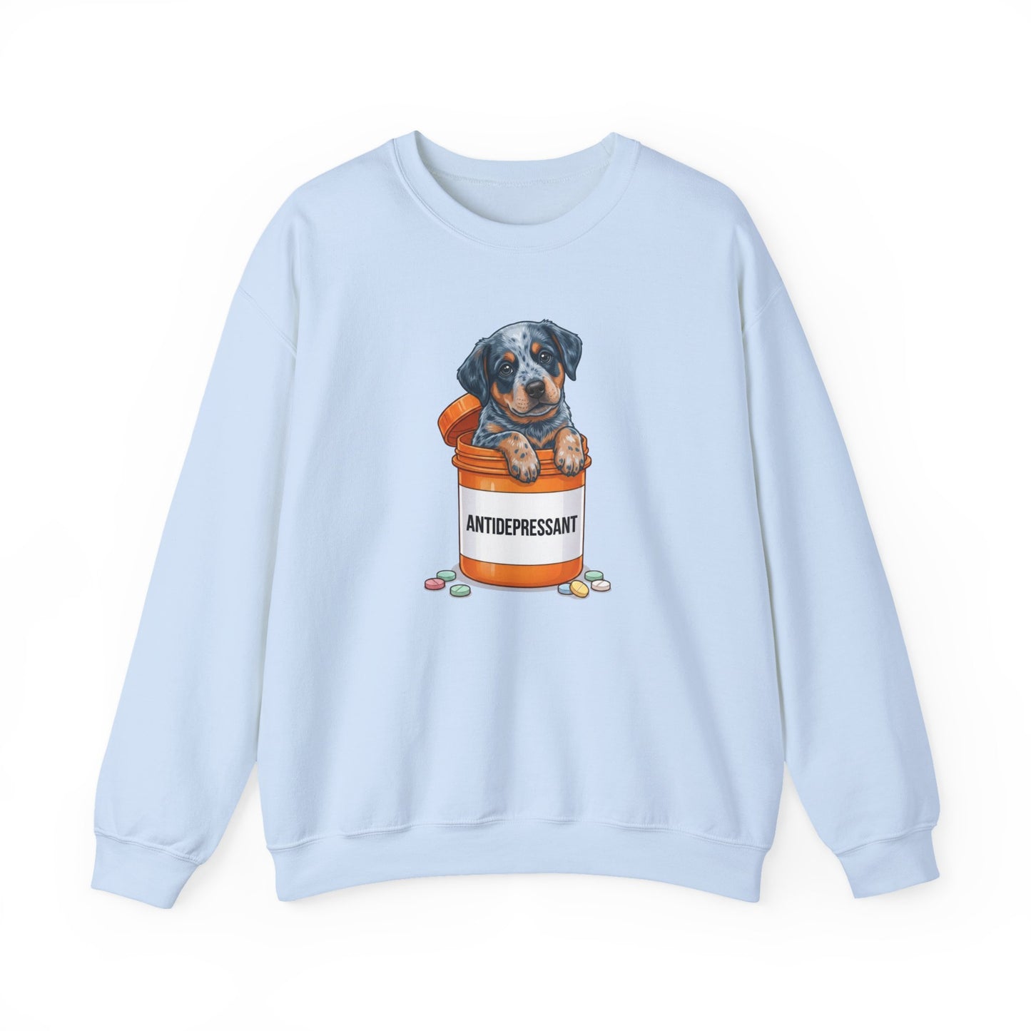 Blue Heeler Antidepressant Crewneck Sweatshirt