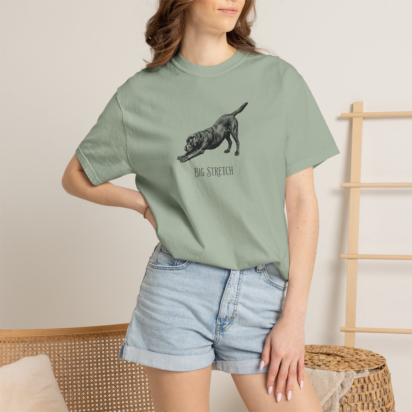 Big Stretch Black Labrador Premium Tee