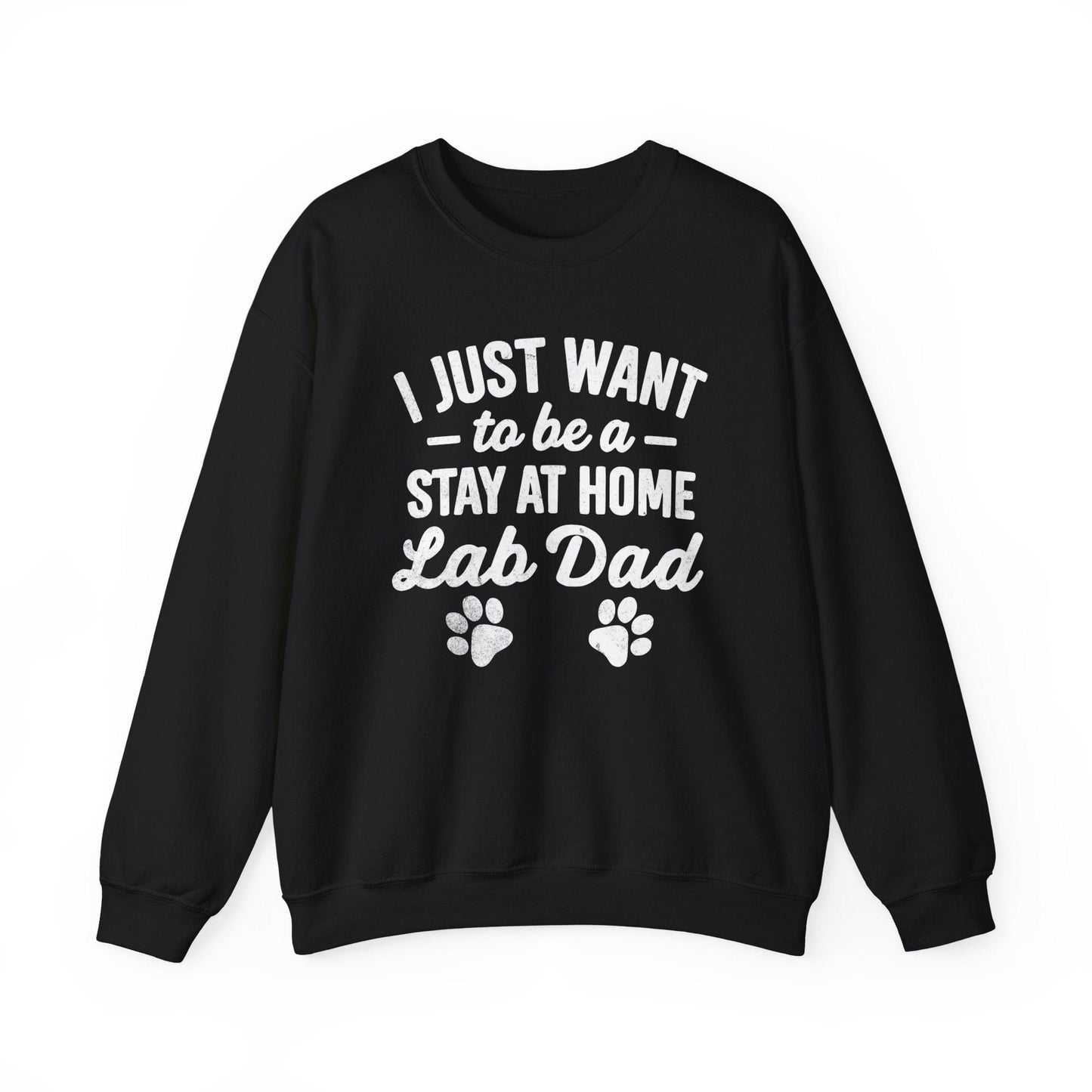 Lab Dad Crewneck Sweatshirt Black