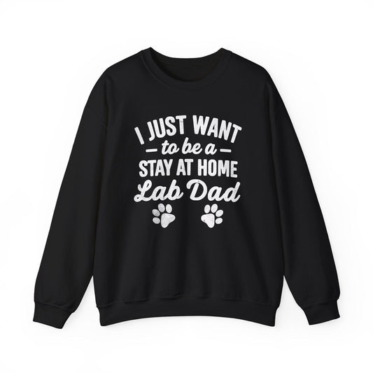 Lab Dad Crewneck Sweatshirt Black