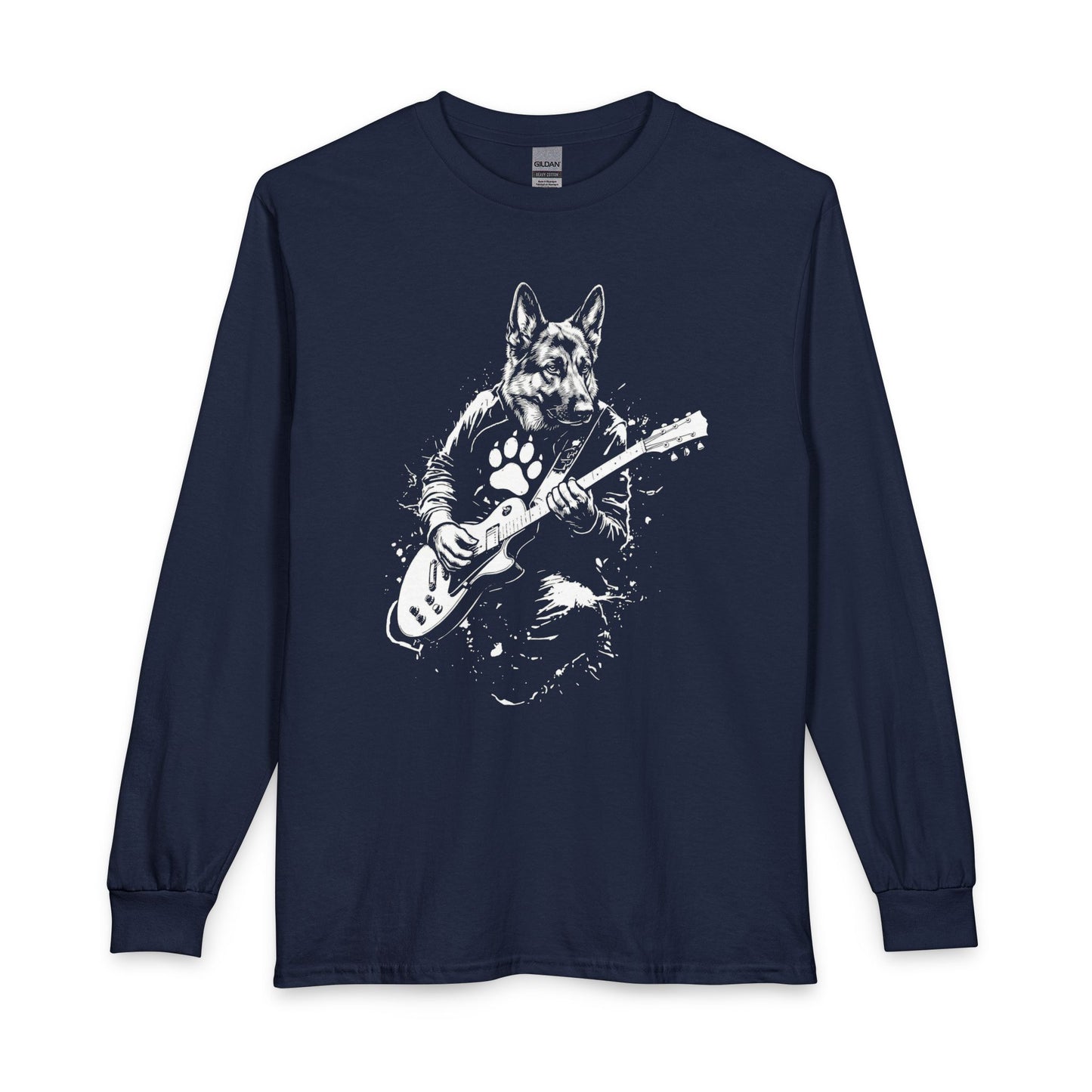 German Shepherd Guitar Long Sleeve