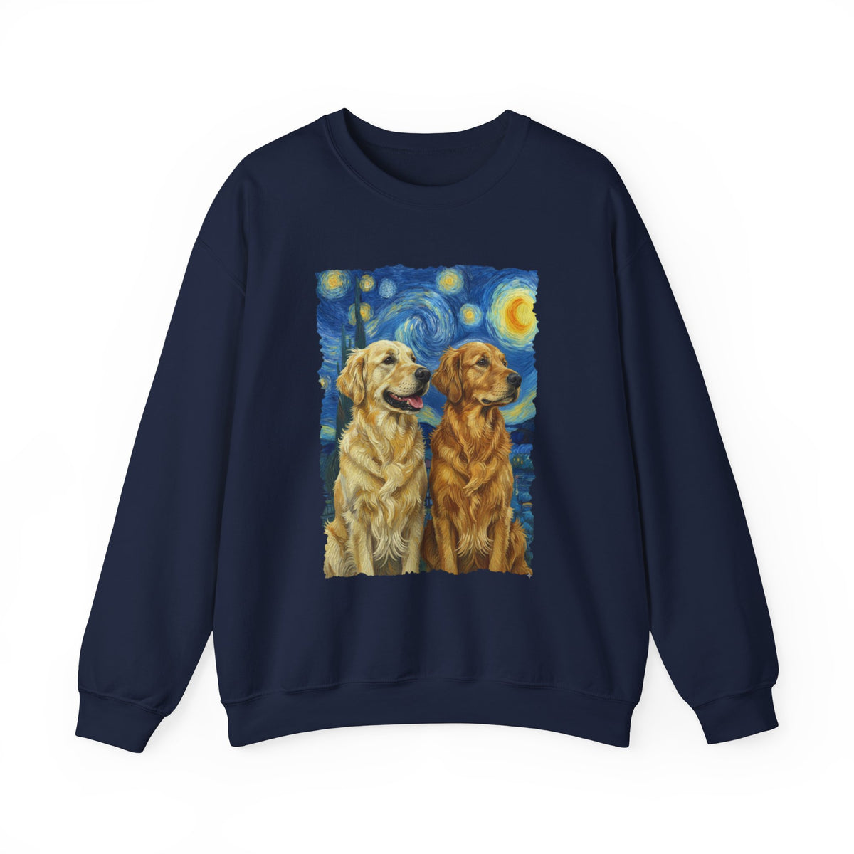 Golden Retriever Starry Night Crewneck Sweatshirt