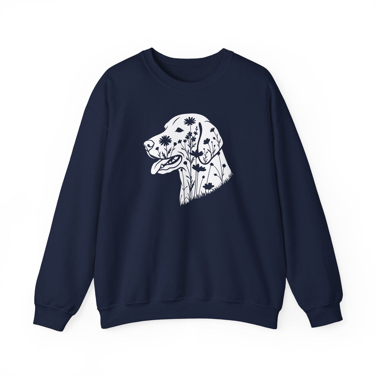 Vizsla Flowers Crewneck Sweatshirt