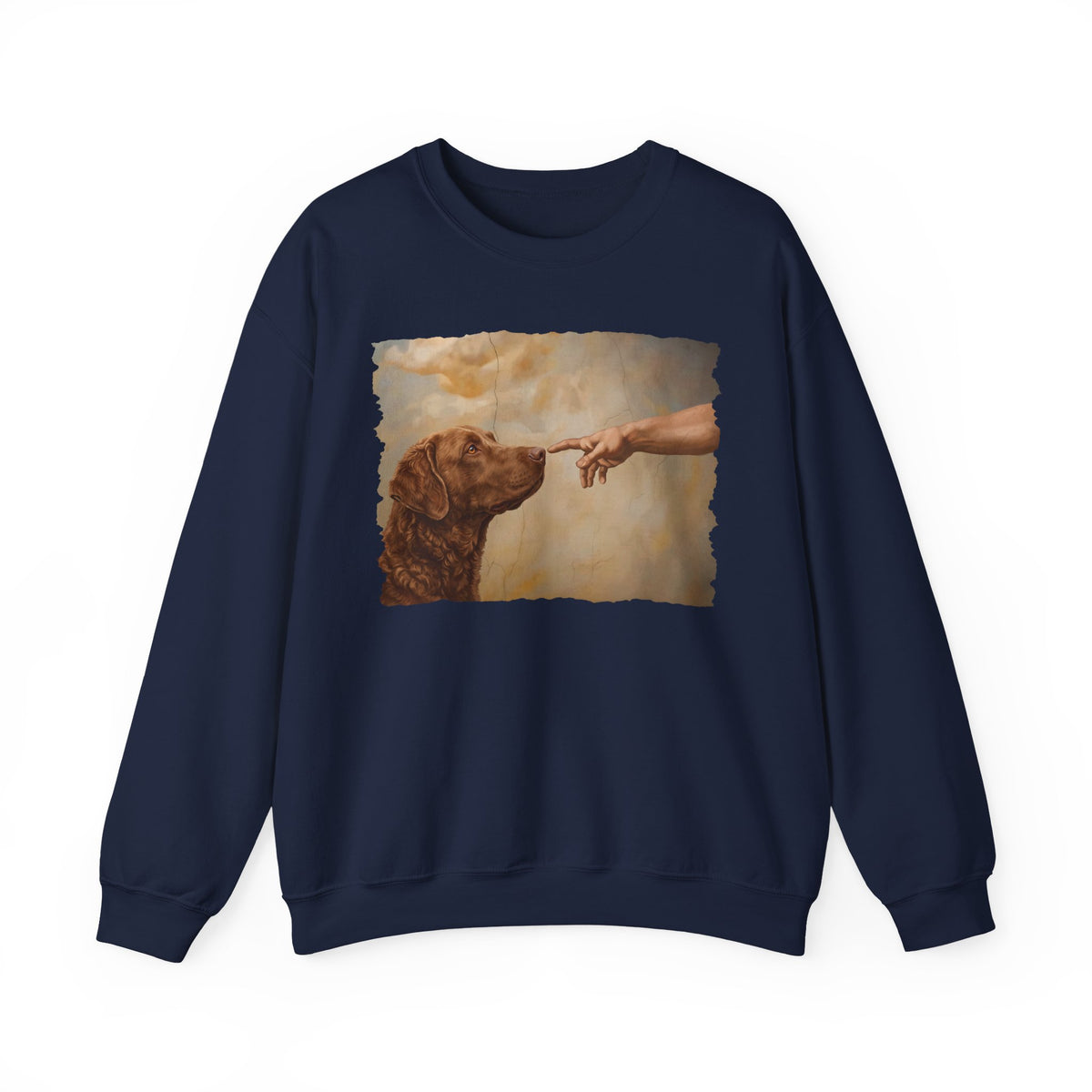 Chesapeake Bay Retriever Creation Crewneck Sweatshirt