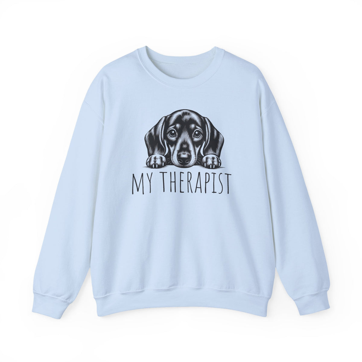 Dachshund My Therapist Crewneck Sweatshirt