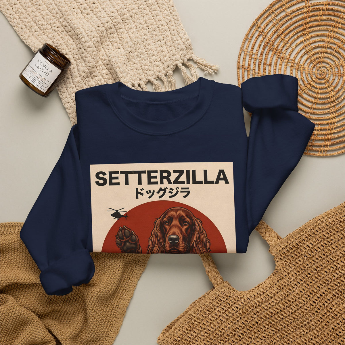 Irish Setter Setterzilla Crewneck Sweatshirt
