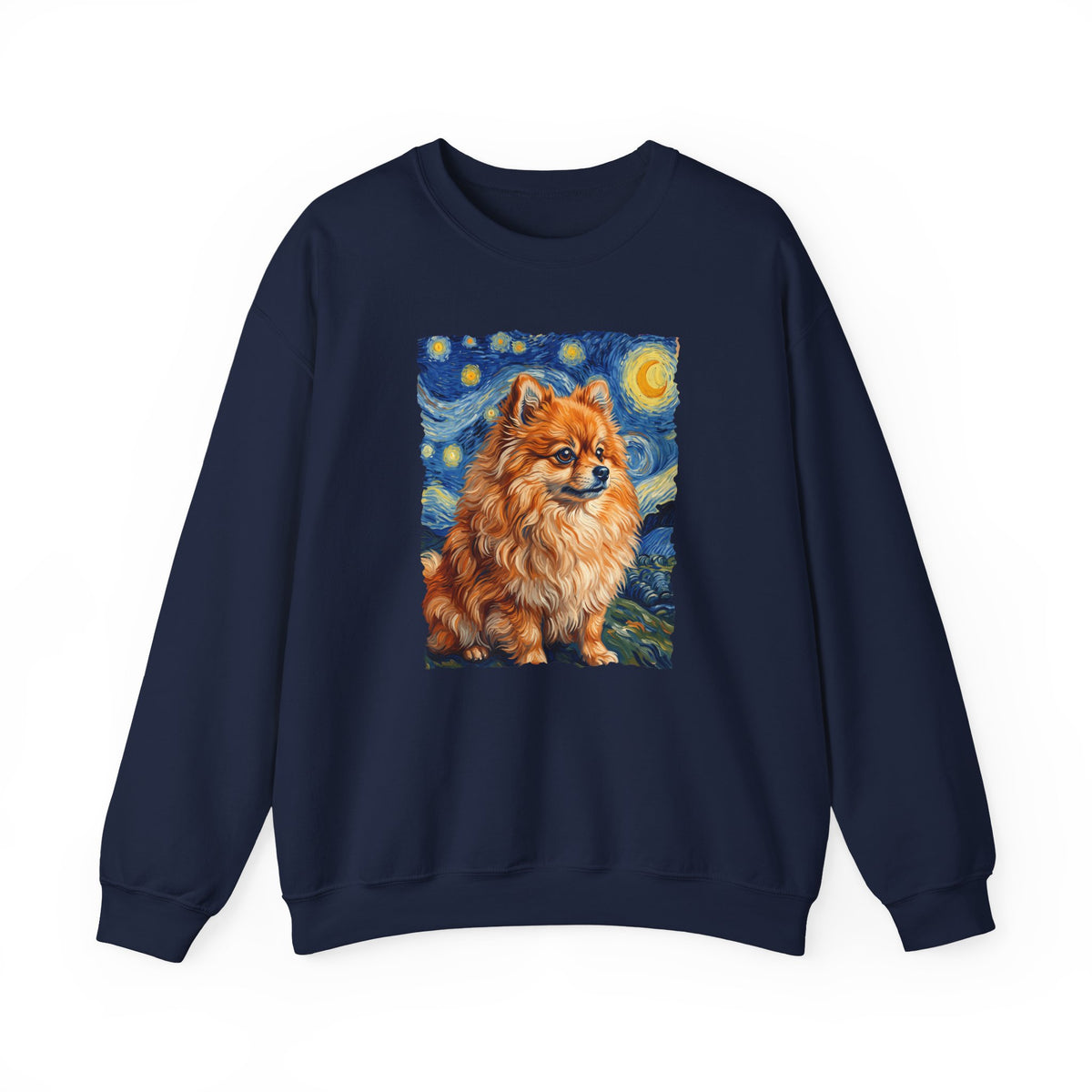 Pomeranian Van Gogh Crewneck Sweatshirt