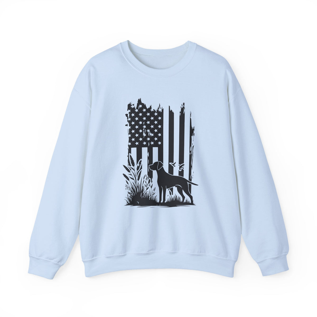 Weimaraner Hunting USA Crewneck Sweatshirt