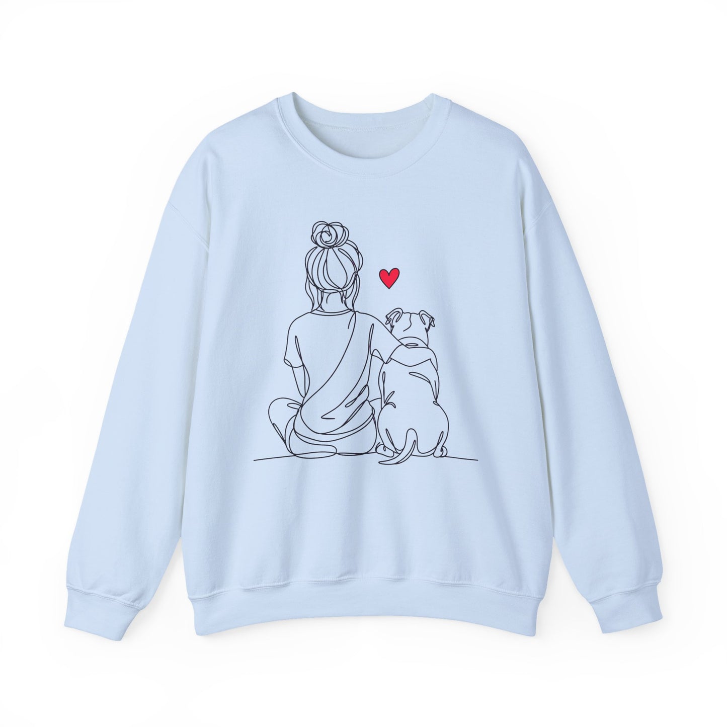 Pitbull Hug Crewneck Sweatshirt