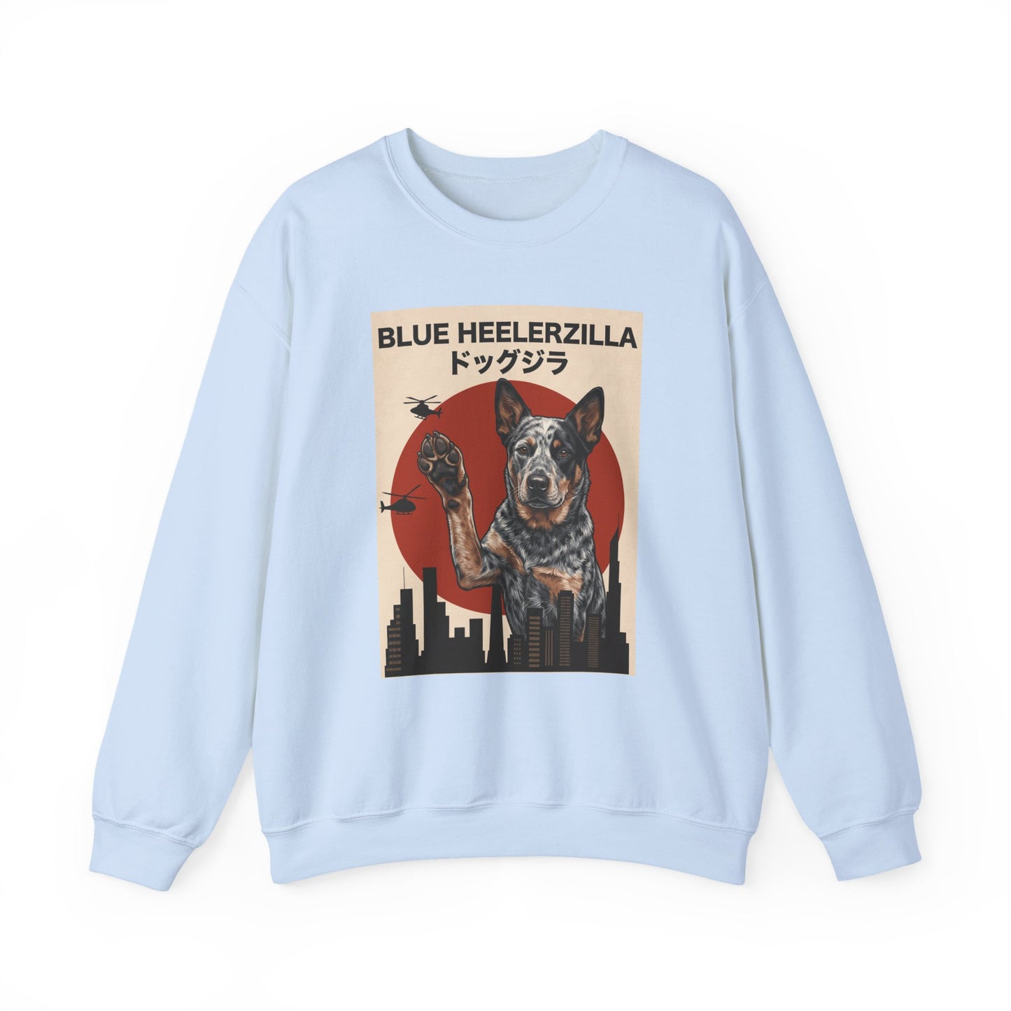 Blue Heeler Heelerzilla Crewneck Sweatshirt