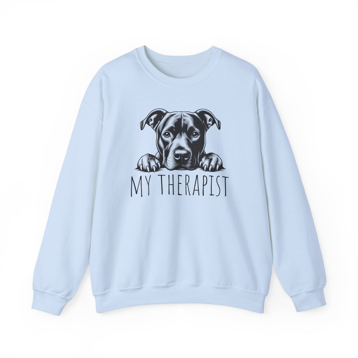 Pitbull My Therapist Crewneck Sweatshirt