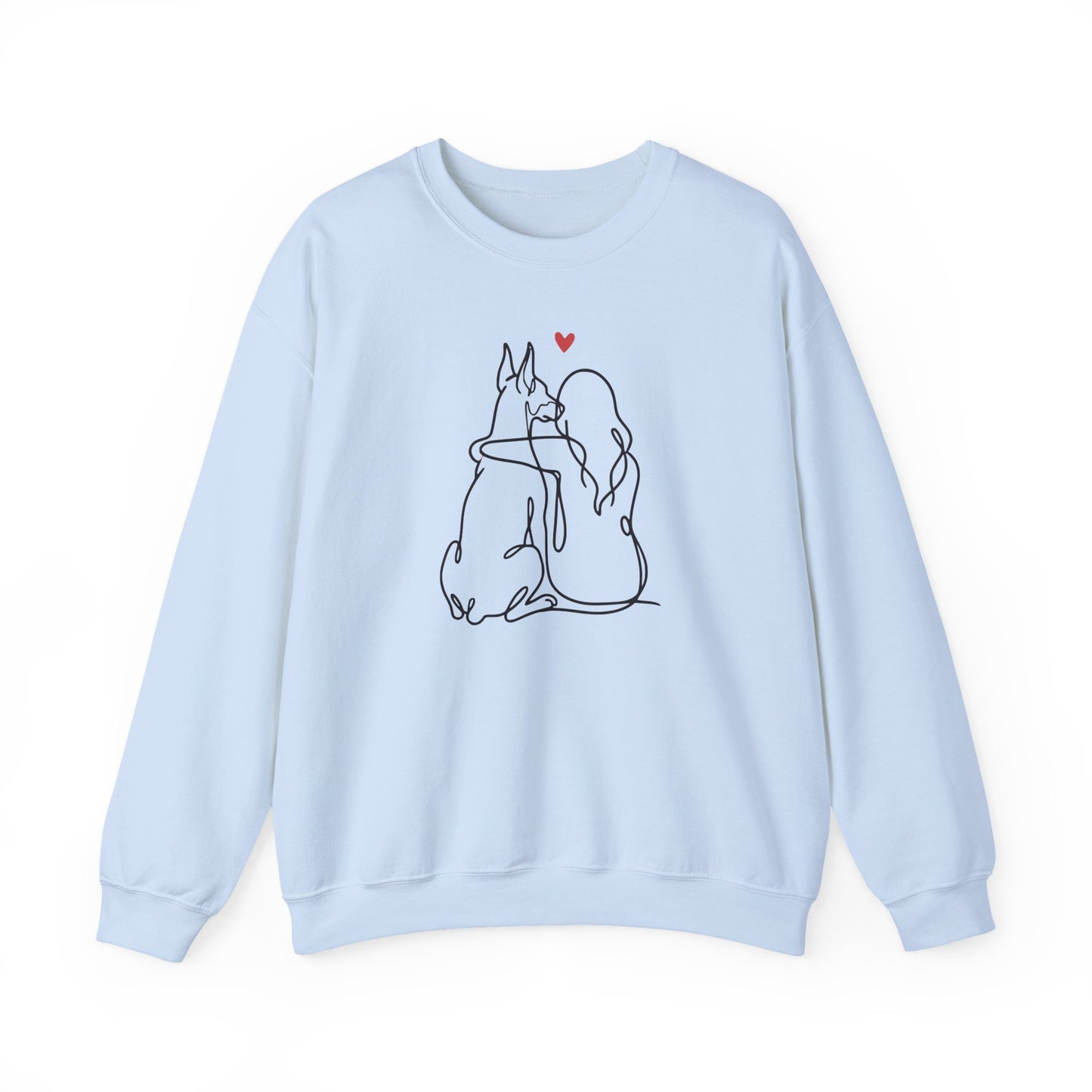 Doberman Girl Crewneck Sweatshirt