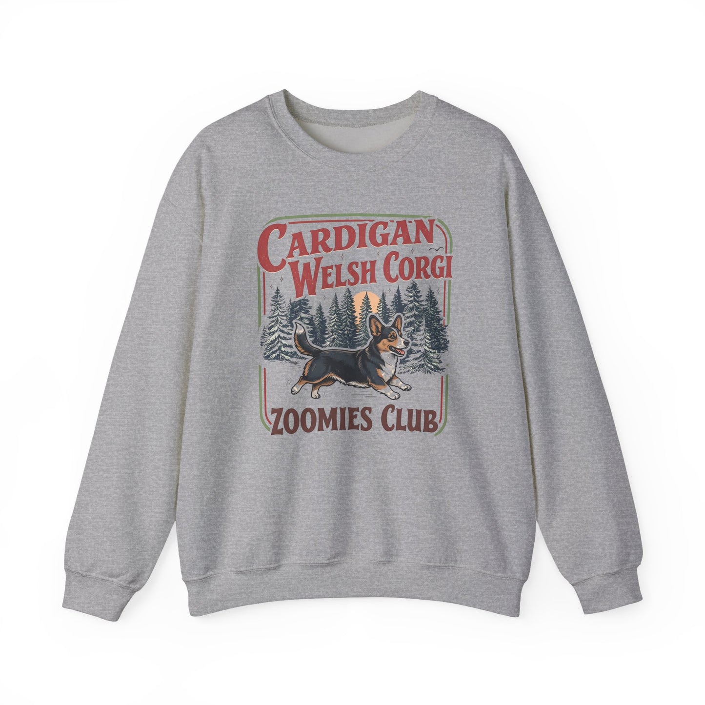 Cardigan Welsh Corgi Zoomies Club Crewneck Sweatshirt