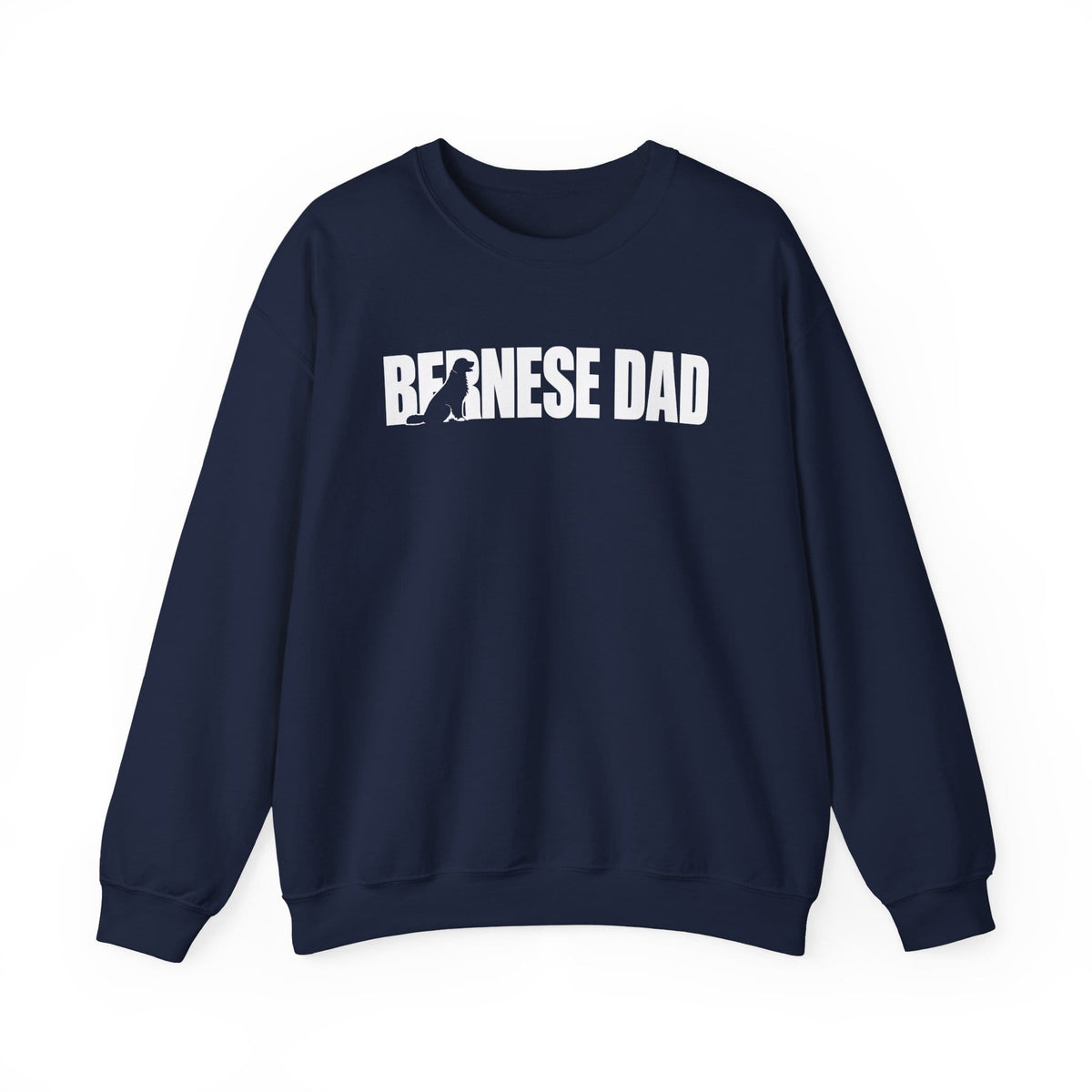 Bernese Dad Crewneck Sweatshirt Navy