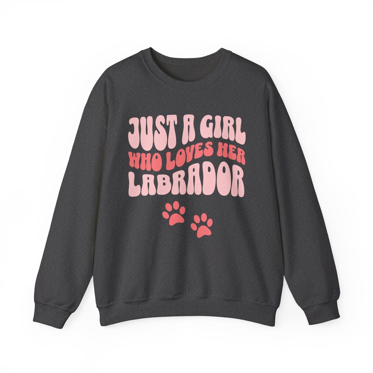 Just a Girl Crewneck Sweatshirt Dark Heather