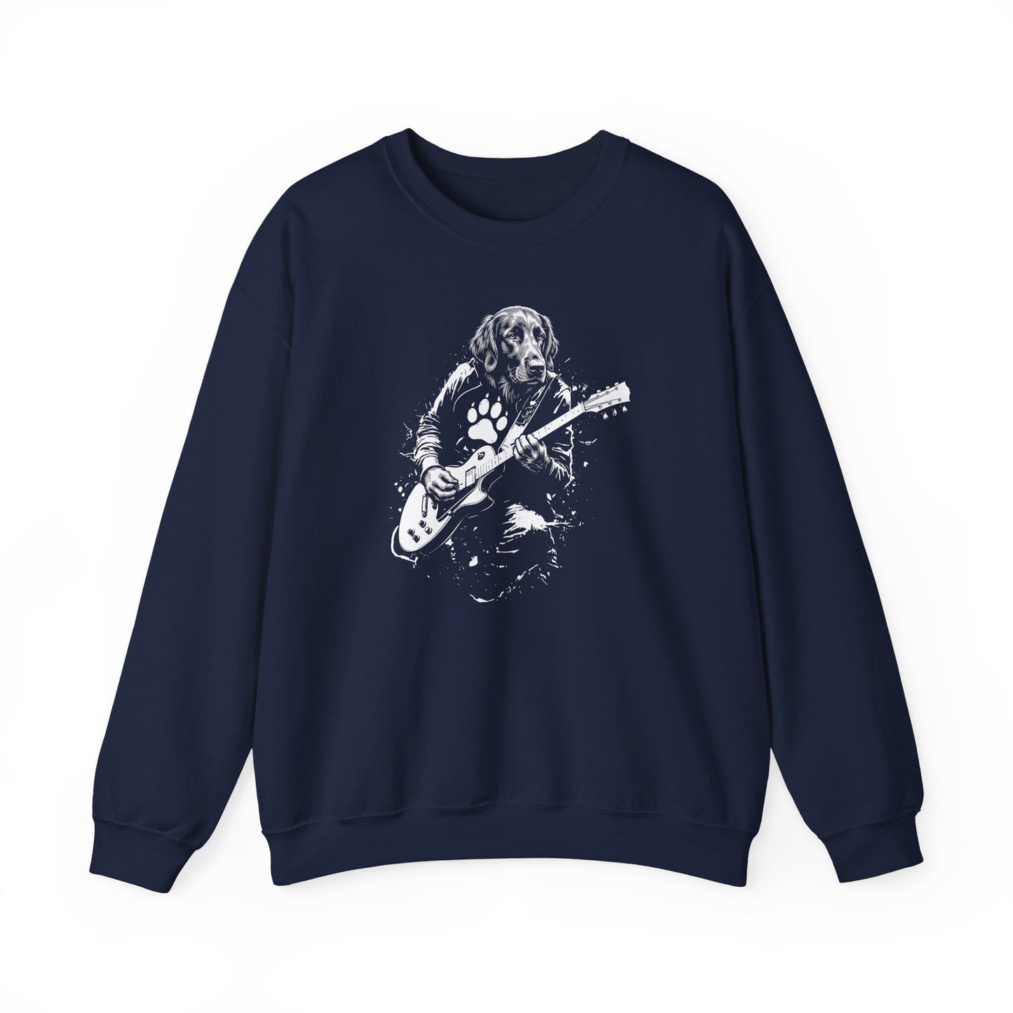 Flat Coated Retriever Guitar Crewneck Sweatshirt