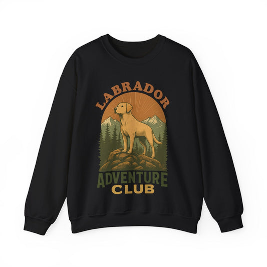 Labrador Adventure Club Crewneck Sweatshirt Black