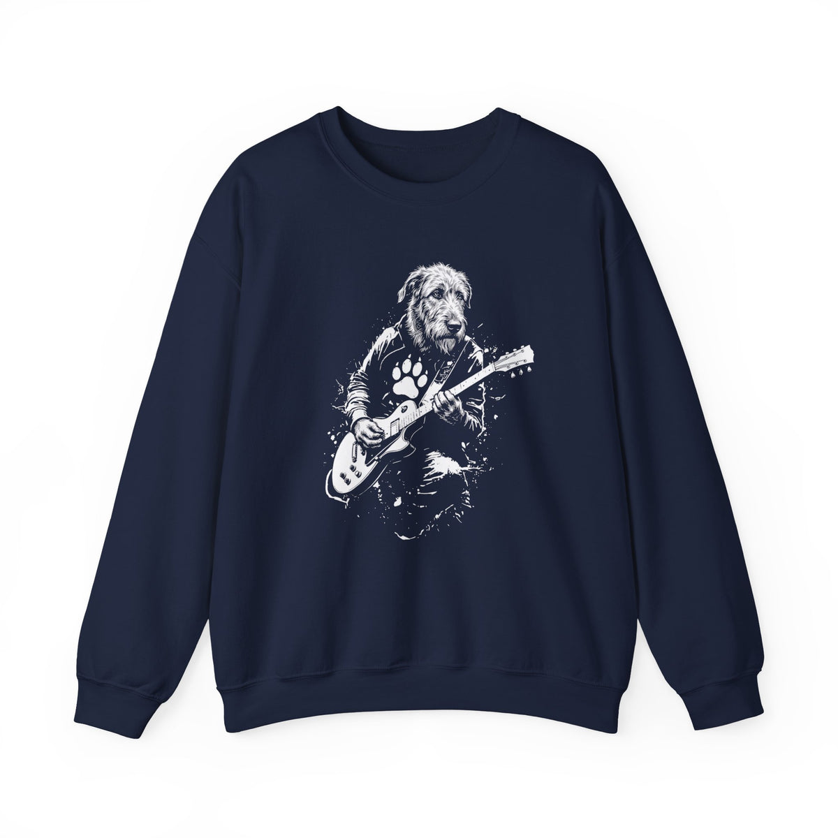 Irish Wolfhound Rocker Crewneck Sweatshirt