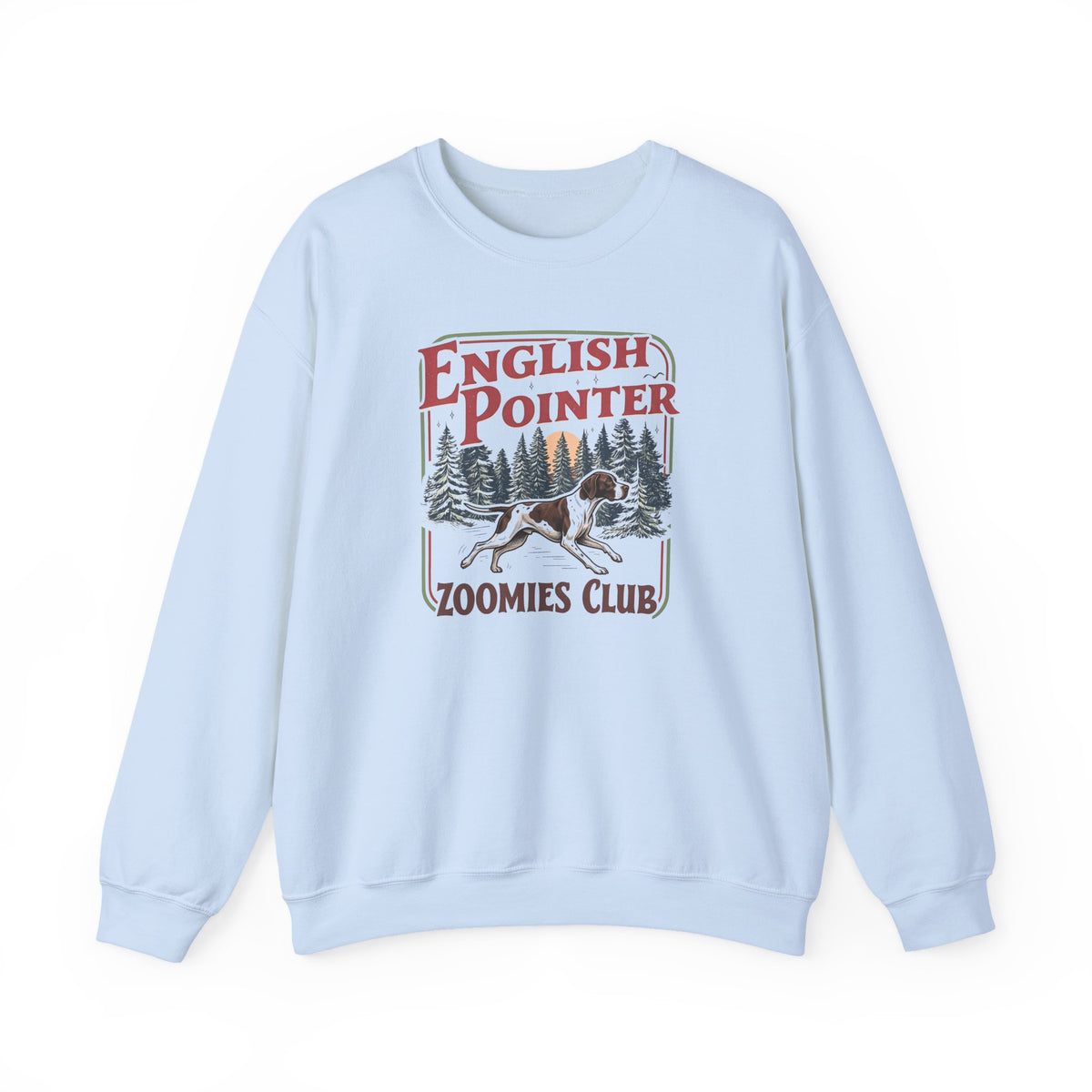 English Pointer Zoomies Club Crewneck Sweatshirt