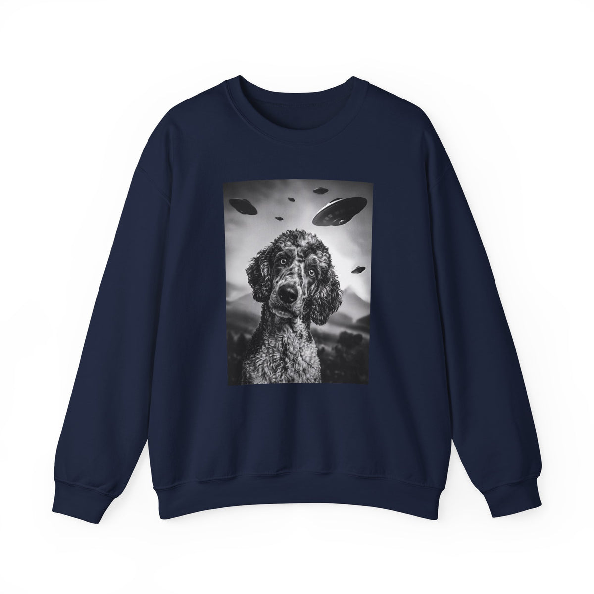 Poodle UFO Crewneck Sweatshirt