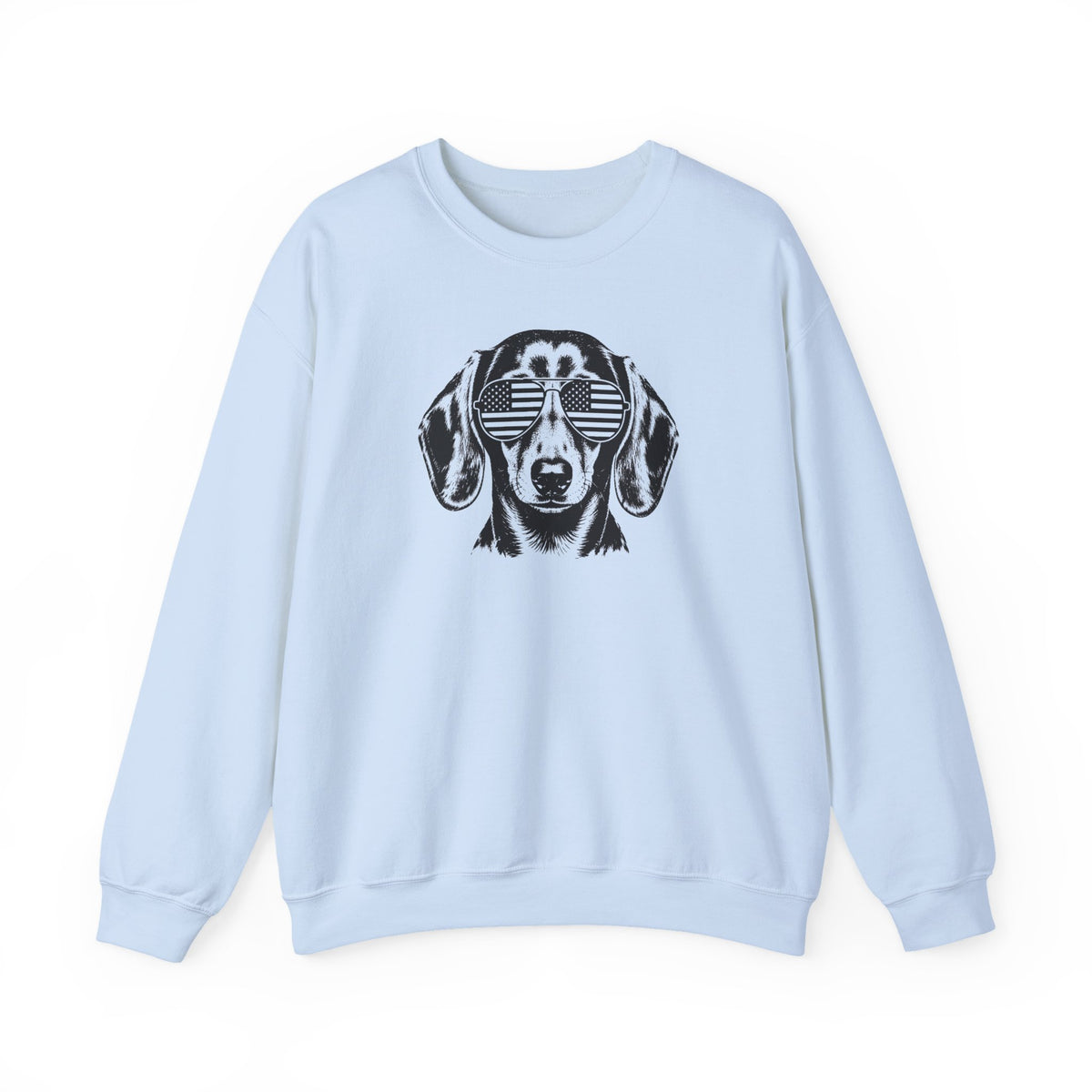 Dachshund Flag Shades Crewneck Sweatshirt