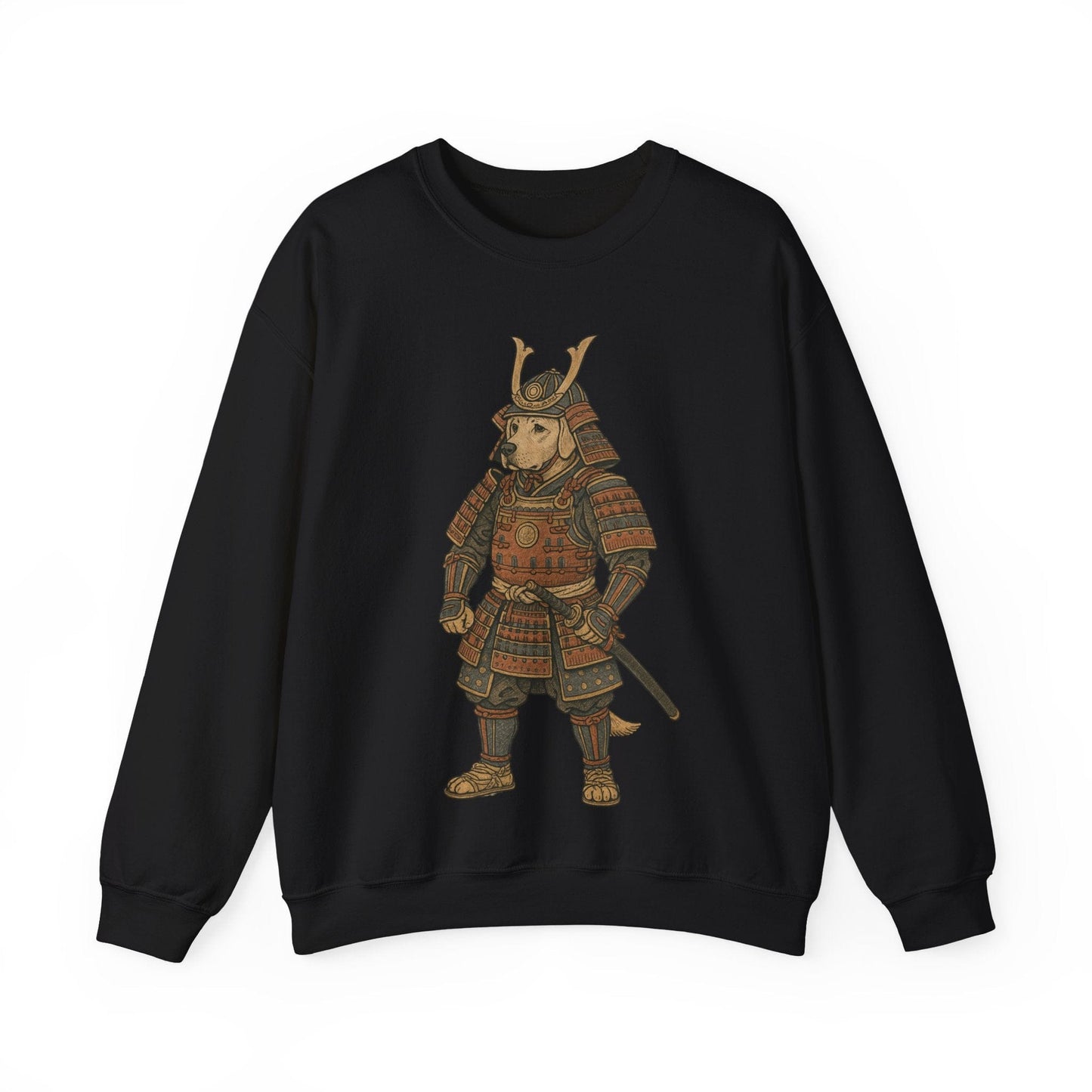 Labrador Samurai Crewneck Sweatshirt Black