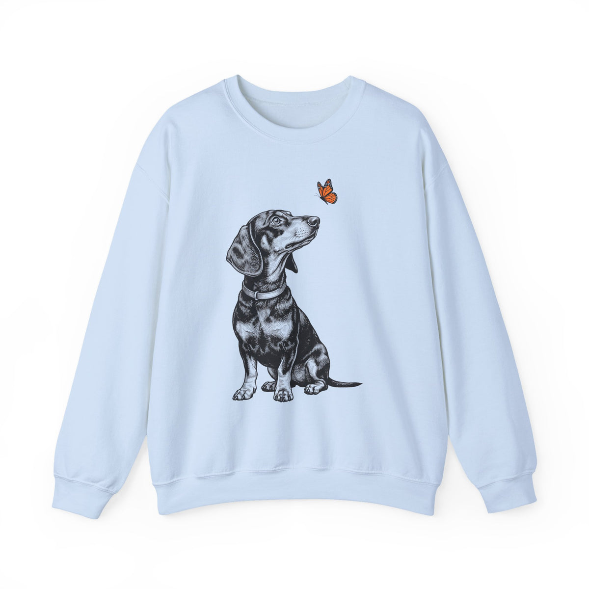 Dachshund Butterfly Crewneck Sweatshirt