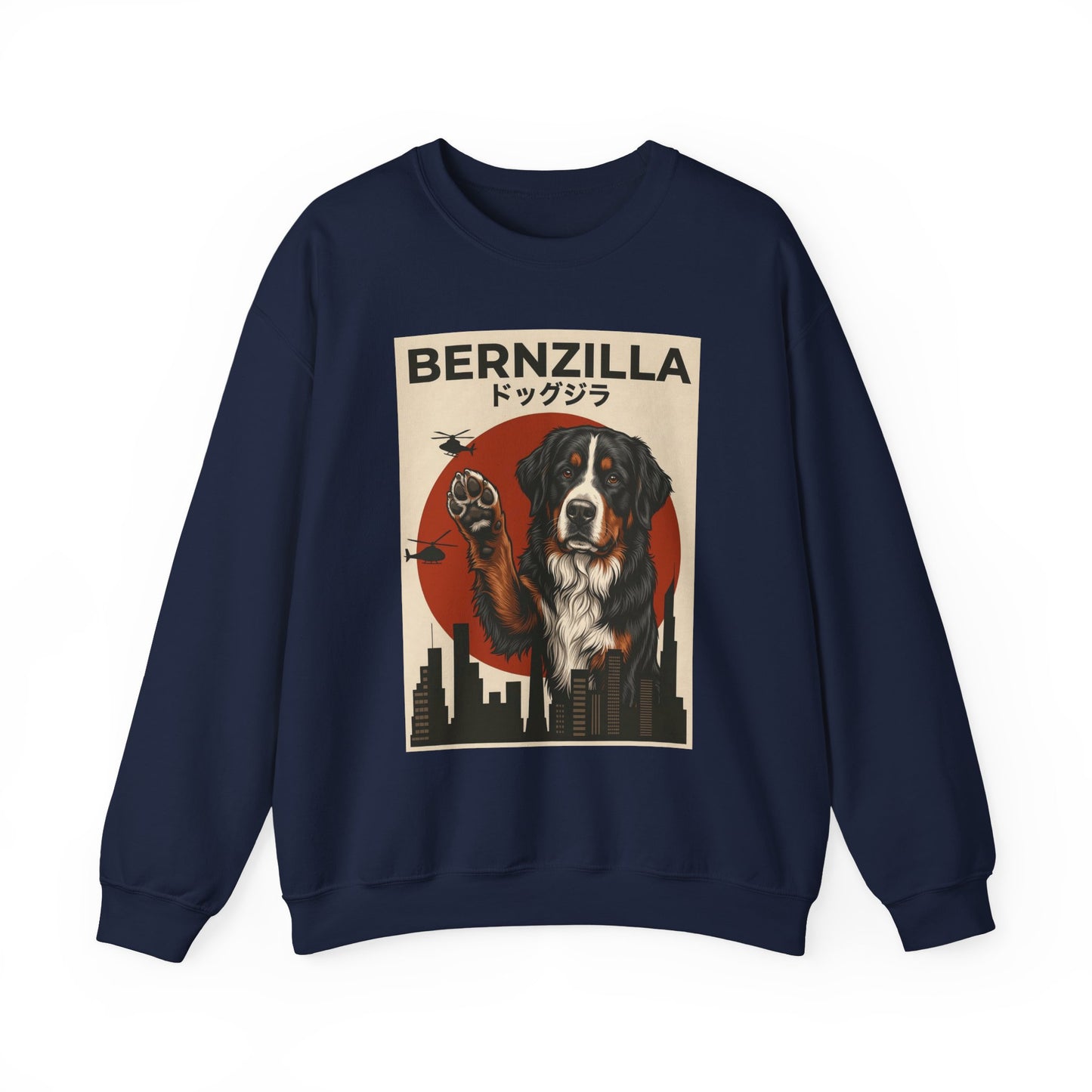 Bernzilla Crewneck Sweatshirt Navy
