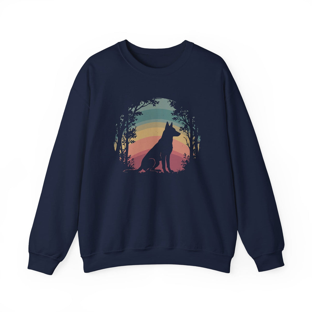 Belgian Malinois Nature Crewneck Sweatshirt Navy