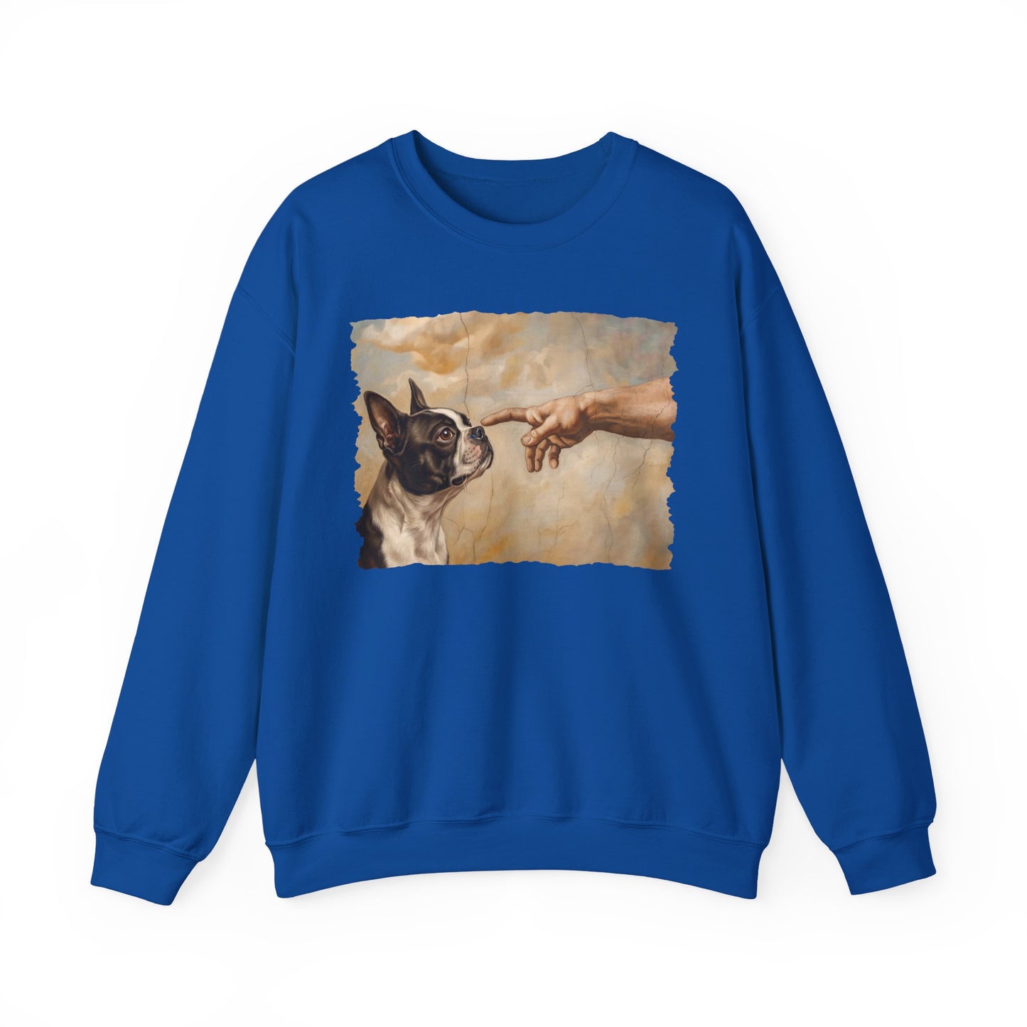 Boston Terrier Creation Crewneck Sweatshirt