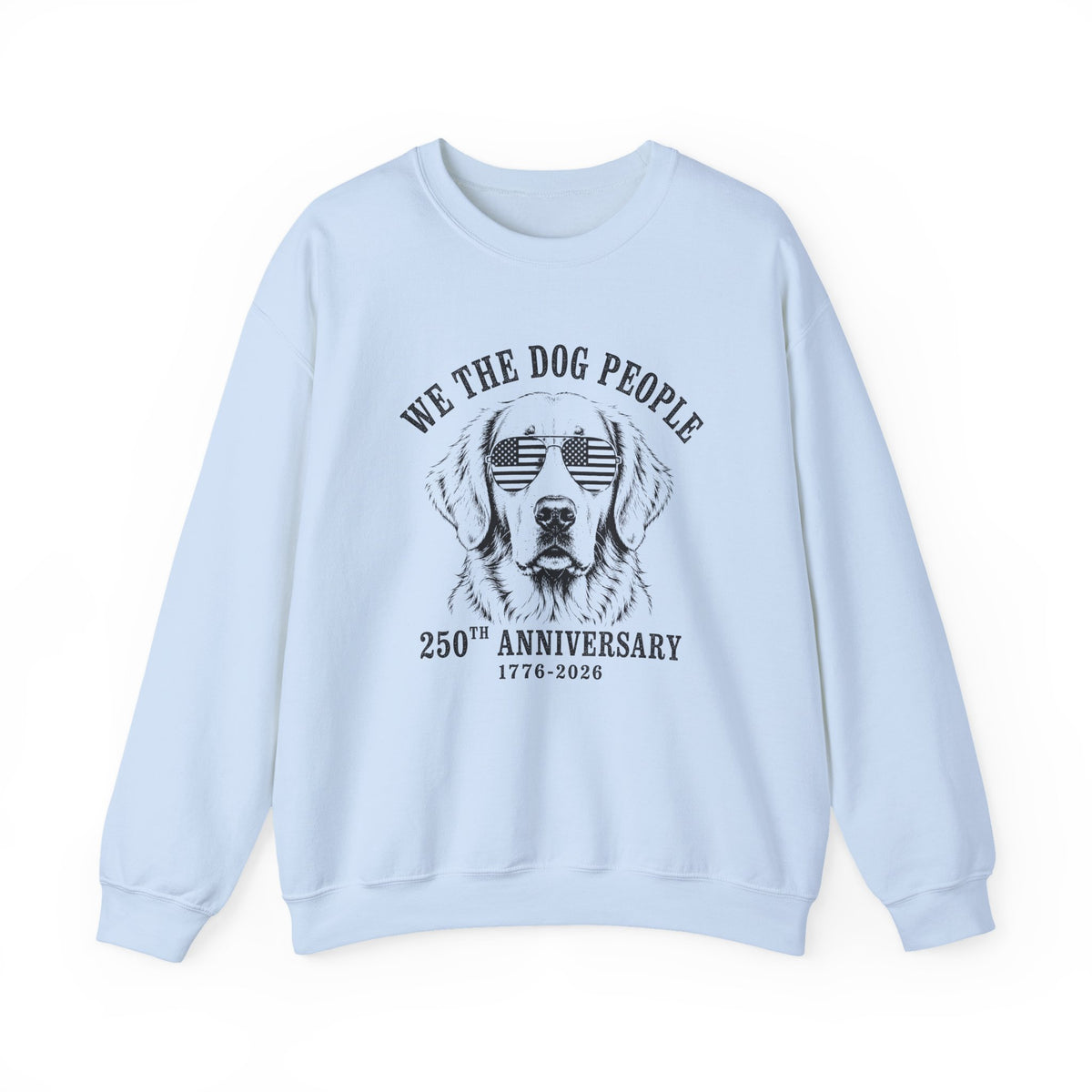 Golden Retriever 250 Years Crewneck Sweatshirt Light Blue